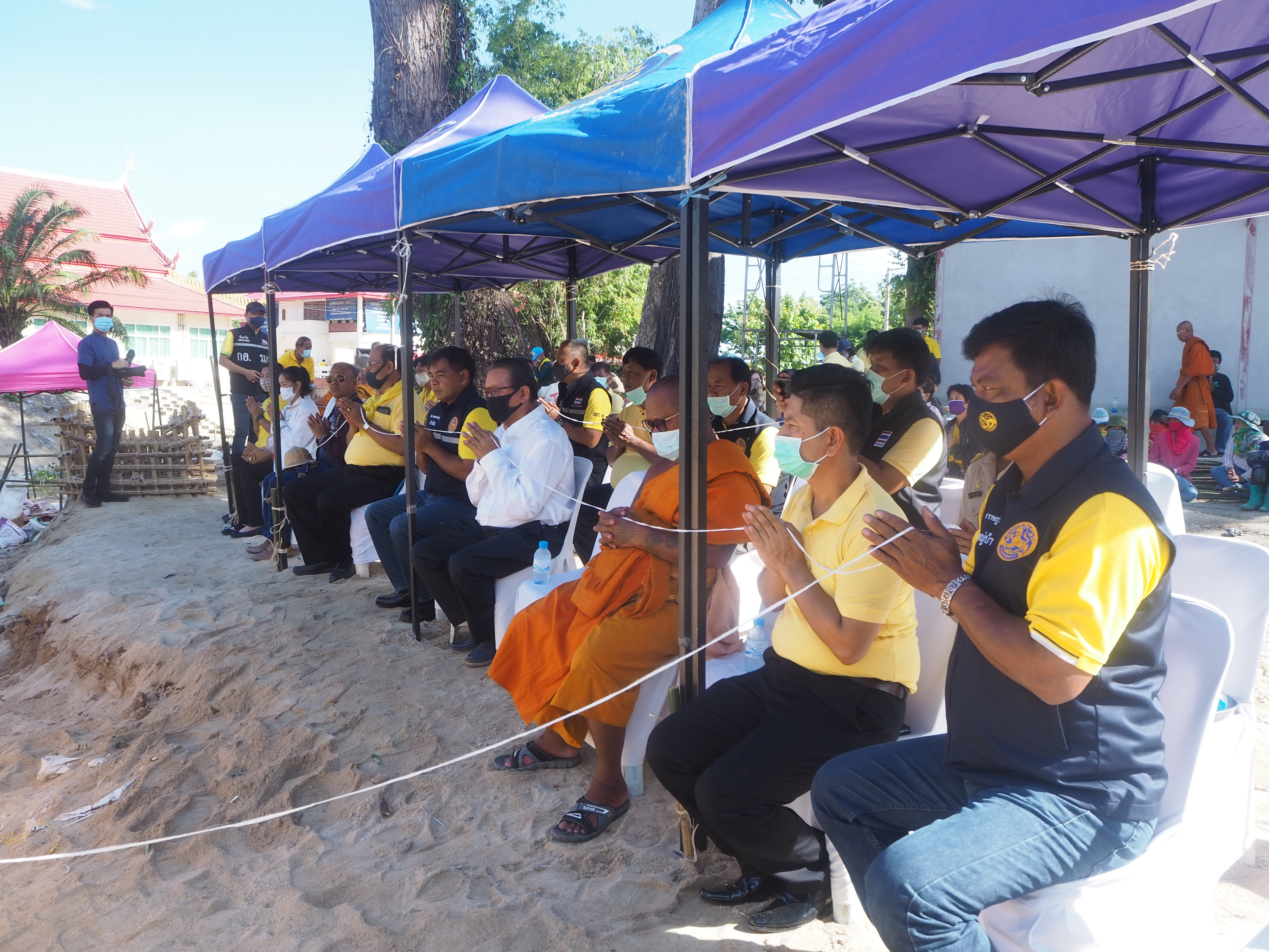 จังหวัดนครนายก ร่วมสร้างฝายมีชีวิต @วัดช้าง อำเภอบ้านนา จังหวัดนครนายก