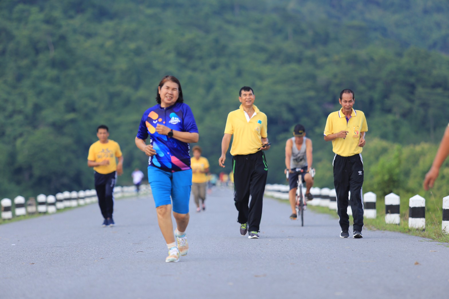 นครนายก วิ่ง ปั่น เดิน สร้างรอยยิ้มริมอ่างห้วยปรือ