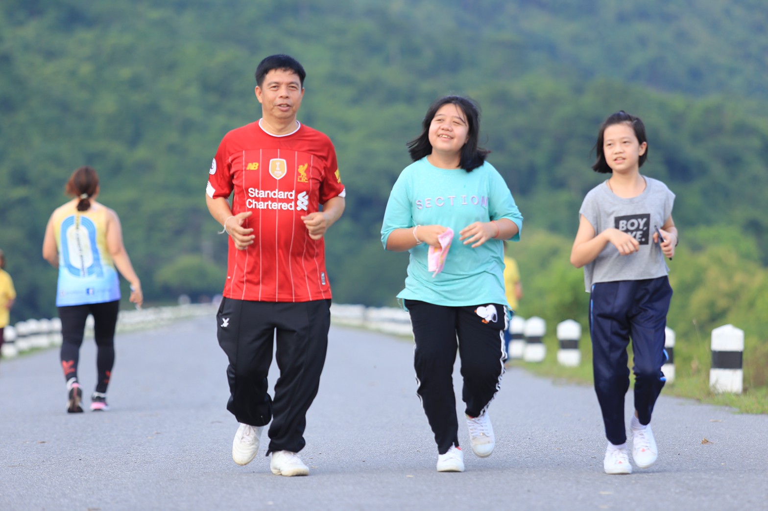 นครนายก วิ่ง ปั่น เดิน สร้างรอยยิ้มริมอ่างห้วยปรือ