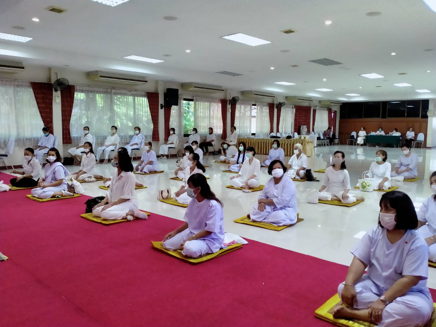 พิธีเปิดโครงการปฏิบัติธรรมพัฒนาจิตสตรี ให้เกิดปัญญา ถวายเป็นพระราชกุศลเนื่องในวันคล้ายวันเฉลิมพระชนมพรรษาพระบาทสมเด็จพระปรเมนทรรามาธิบดีศรีสินทรมหาวชิราลงกรณ พระวชิรเกล้าเจ้าอยู่หัว รัชกาลที่ ๑๐ และสมเด็จพระนางเจ้า สิริกิติ์ พระบรมราชินาถ พระบรมราชชนนีพันปีหลวง รุ่นที่ ๒