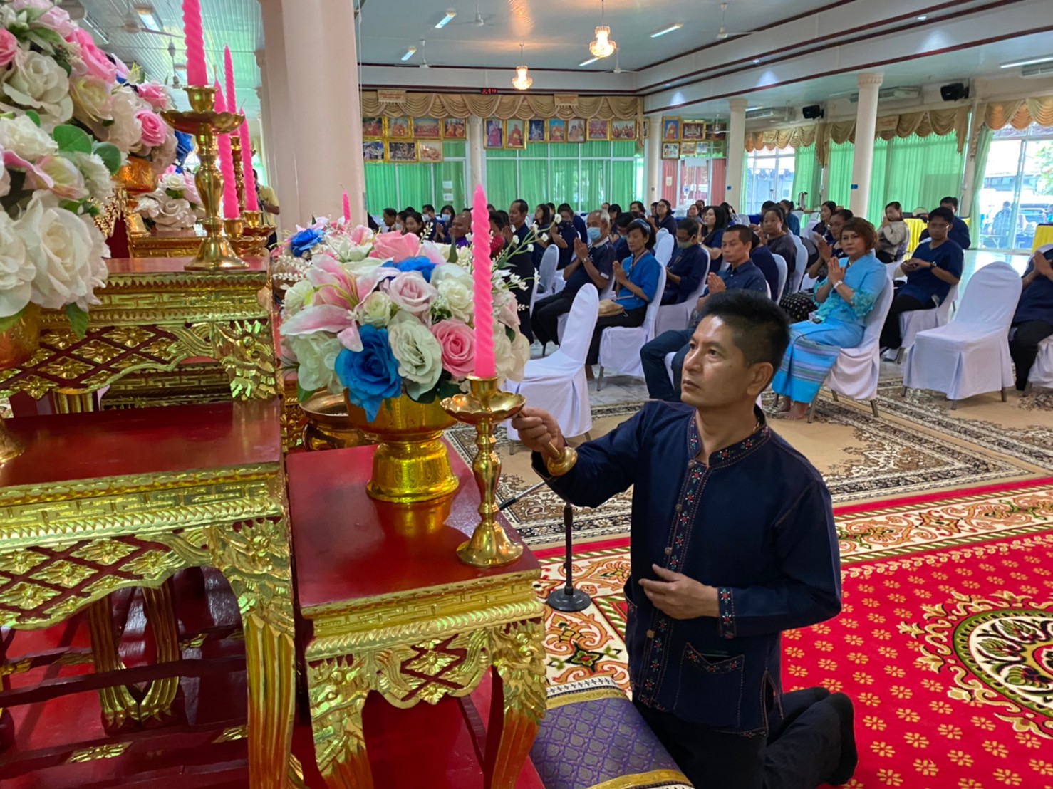 พช.นครนายก ร่วมจัดกิจกรรมคล้ายวันก่อตั้งกรมการพัฒนาชุมชนครบรอบ 58 ปี และโครงการส่งเสริมความสัมพันธ์ สอ.พช. ประจำปี 2563