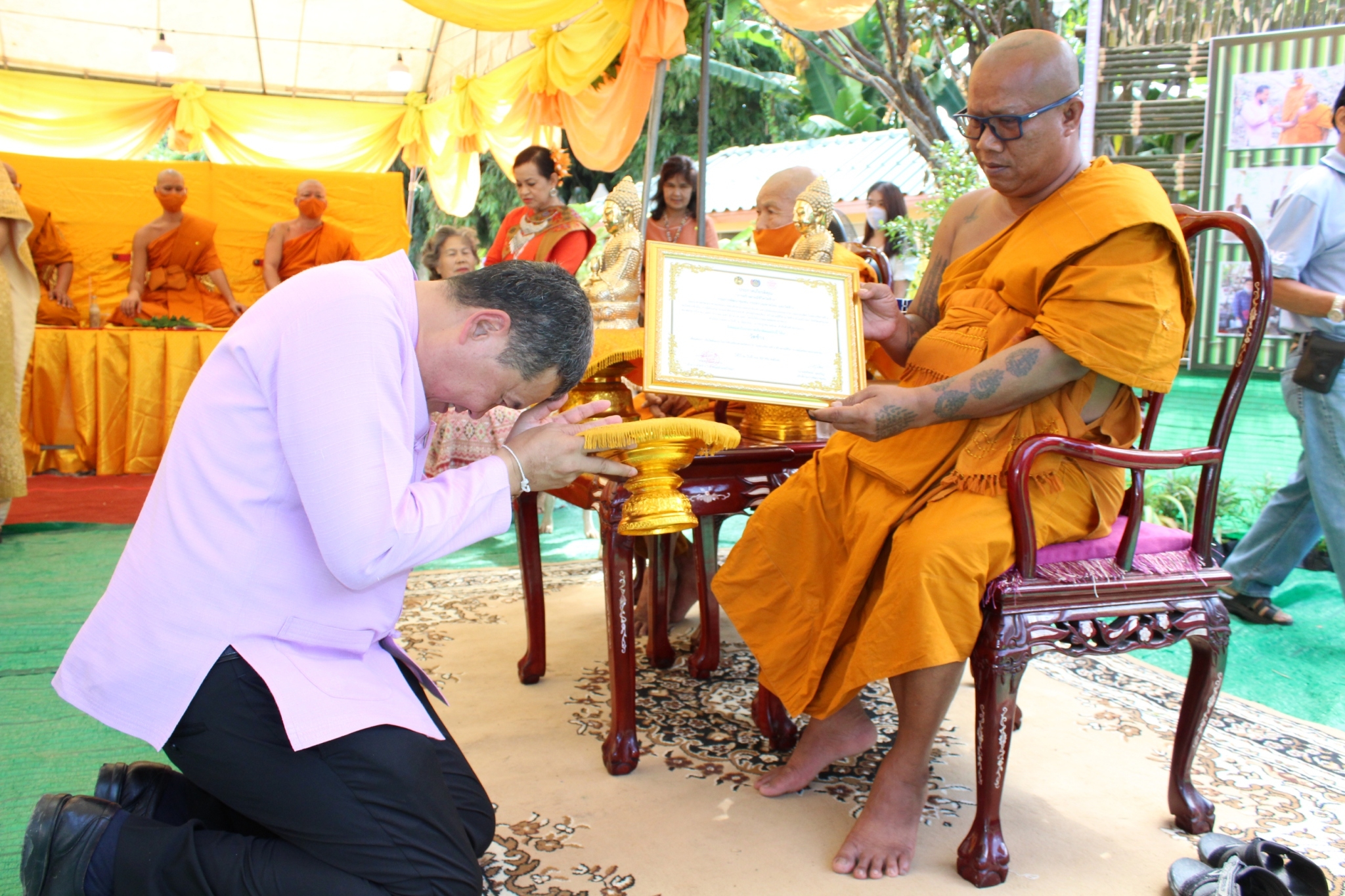 พิธีเปิดฝายมีชีวิตวัดช้าง “สามัคคี สร้างสรรค์ แบ่งปัน” ณ ริมคลองบ้านนา วัดช้าง ตำบลบ้านนา อำเภอบ้านนา จังหวัดนครนายก