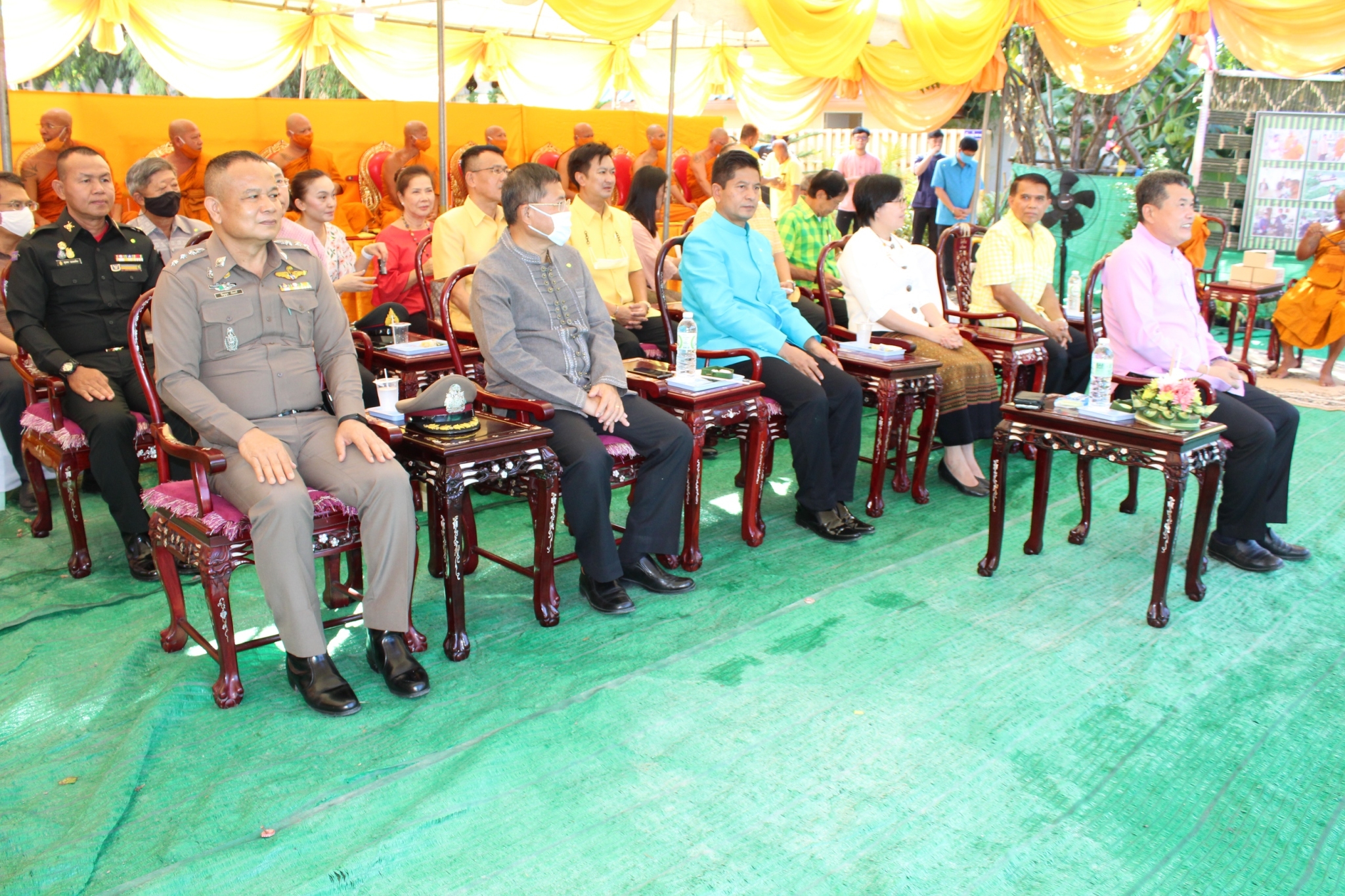 พิธีเปิดฝายมีชีวิตวัดช้าง “สามัคคี สร้างสรรค์ แบ่งปัน” ณ ริมคลองบ้านนา วัดช้าง ตำบลบ้านนา อำเภอบ้านนา จังหวัดนครนายก