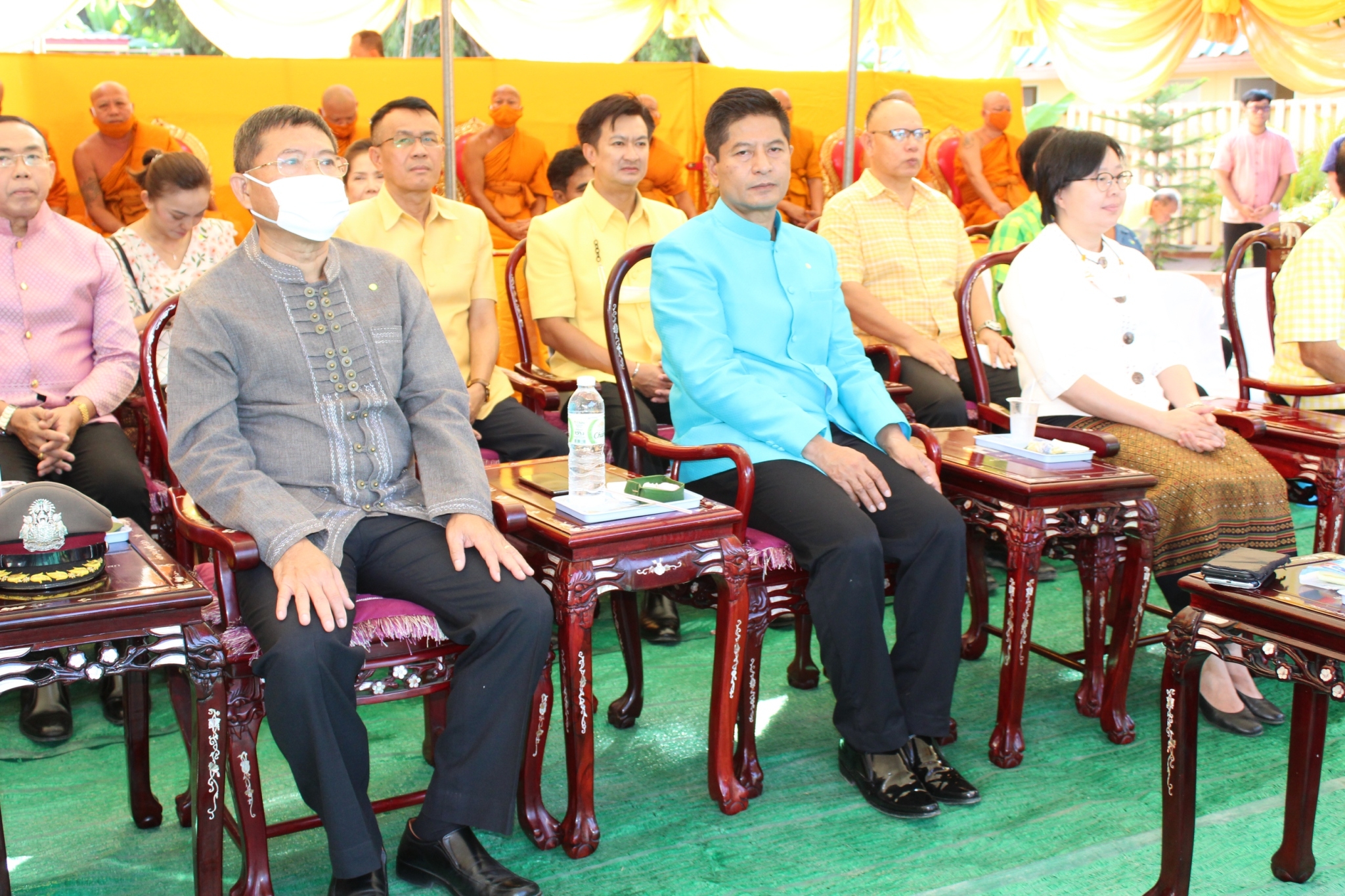 พิธีเปิดฝายมีชีวิตวัดช้าง “สามัคคี สร้างสรรค์ แบ่งปัน” ณ ริมคลองบ้านนา วัดช้าง ตำบลบ้านนา อำเภอบ้านนา จังหวัดนครนายก