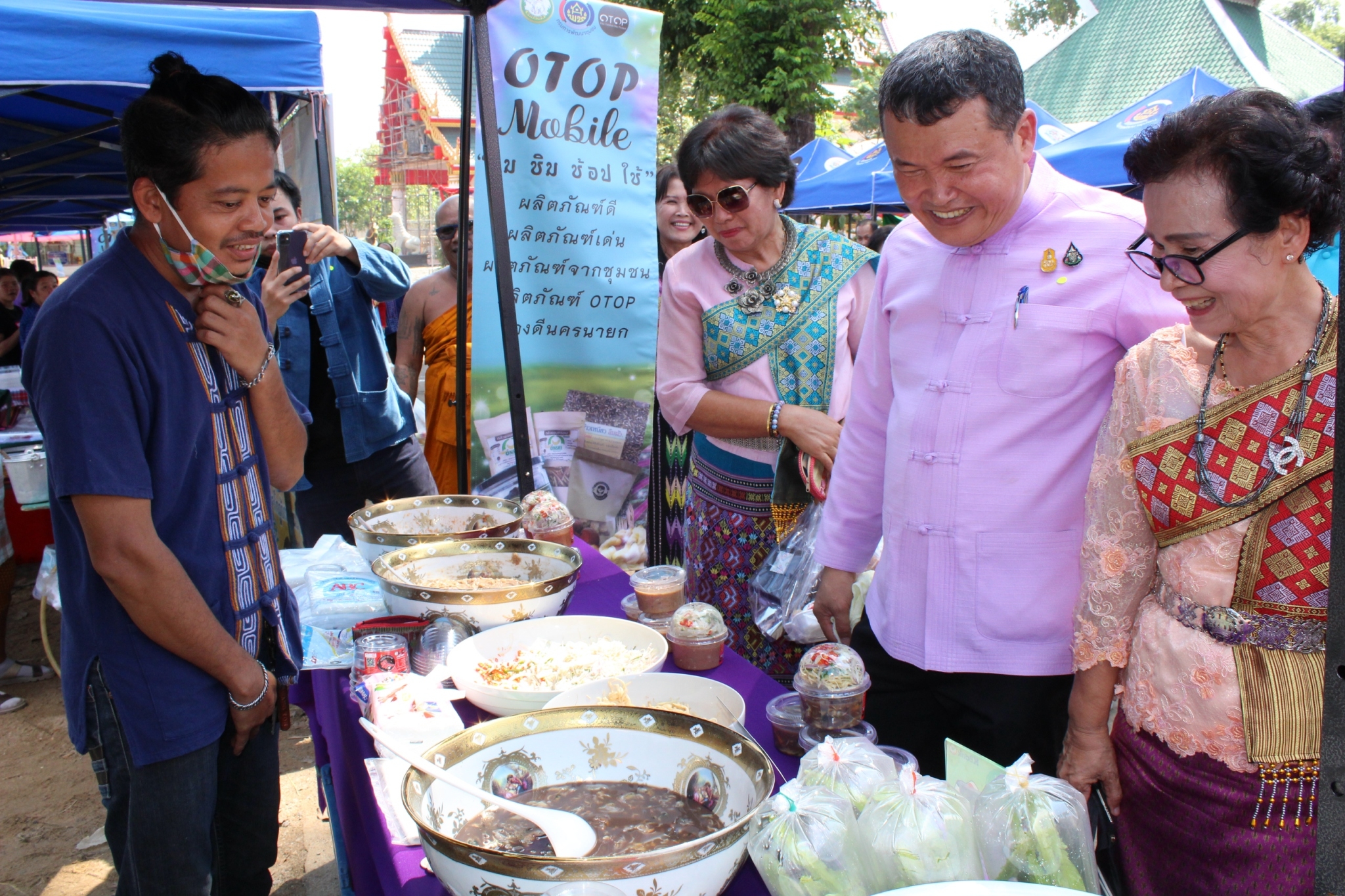 พิธีเปิดฝายมีชีวิตวัดช้าง “สามัคคี สร้างสรรค์ แบ่งปัน” ณ ริมคลองบ้านนา วัดช้าง ตำบลบ้านนา อำเภอบ้านนา จังหวัดนครนายก