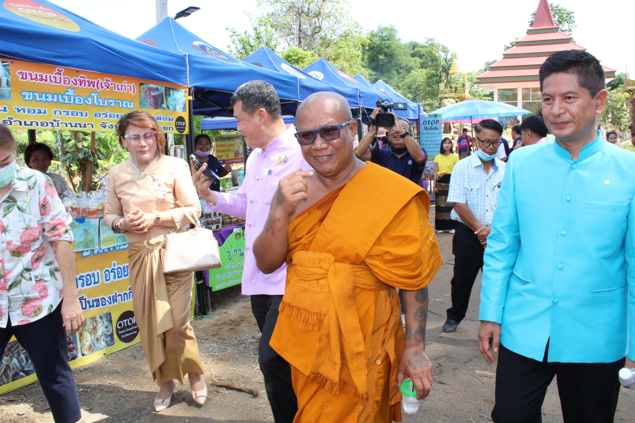 พิธีเปิดฝายมีชีวิตวัดช้าง “สามัคคี สร้างสรรค์ แบ่งปัน” ณ ริมคลองบ้านนา วัดช้าง ตำบลบ้านนา อำเภอบ้านนา จังหวัดนครนายก