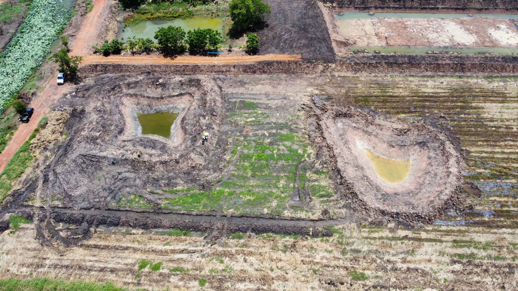 พช.นครนายก เดินหน้าขับเคลื่อนโครงการพัฒนาหมู่บ้านเศรษฐกิจพอเพียง กิจกรรมที่ 4 การพัฒนาศูนย์เรียนรู้เศรษฐกิจพอเพียง รูปแบบ ” โคก หนอง นา โมเดล”