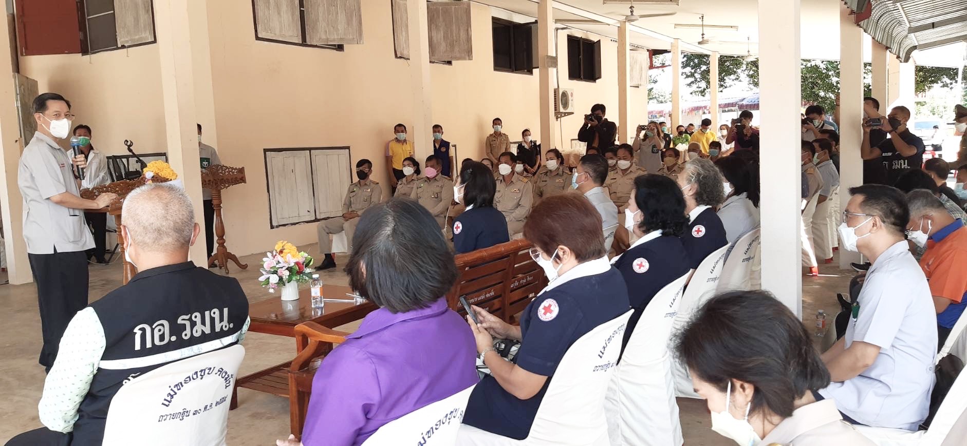 ช.นครนายก ร่วมงานจังหวัดเคลื่อนที่ โครงการหน่วยบำบัดทุกข์ บำรุงสุข สร้างรอยยิ้มและความปรองดองสมานฉันท์ ครั้งที่ ๑ ประจำปี ๒๕๖๕