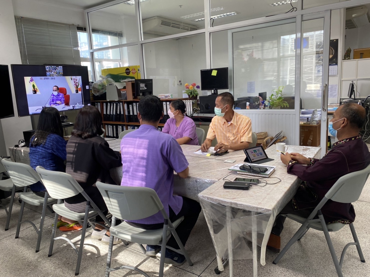 พช.นครนายก ร่วมประชุมกรมการพัฒนาชุมชน ผ่านระบบ Video Conference