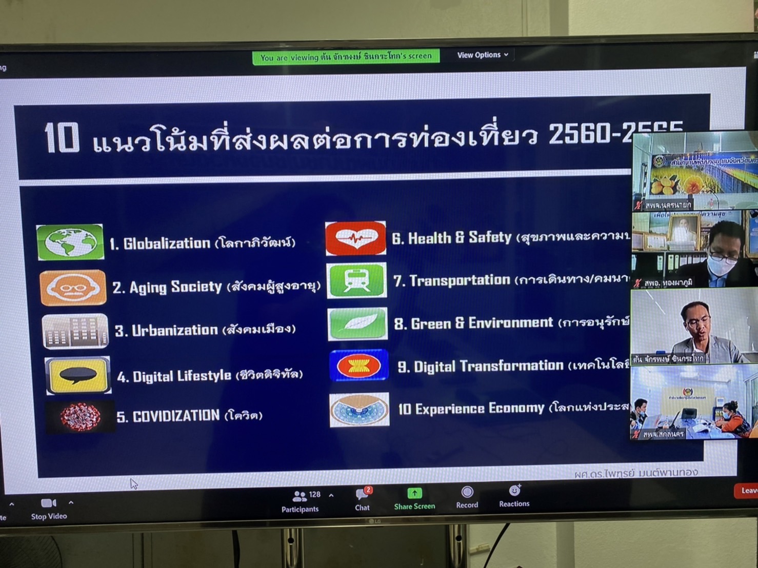 พช.นครนายก ร่วมประชุม โครงการพัฒนากระบวนการบริหารจัดการชุมชนท่องเที่ยวเชิงสร้างสรรค์ ปีงบประมาณ พ.ศ. 2565