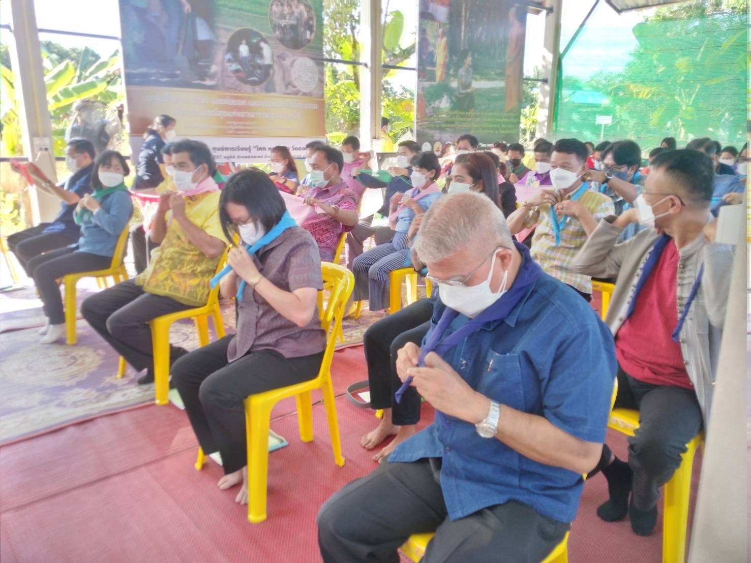 ??พช.นครนายก ร่วมกับวัดดงละคร จัดอบรมศูนย์เรียนรู้ “โคก หนอง นา วัดดงละคร” ศาสตร์พระราชา