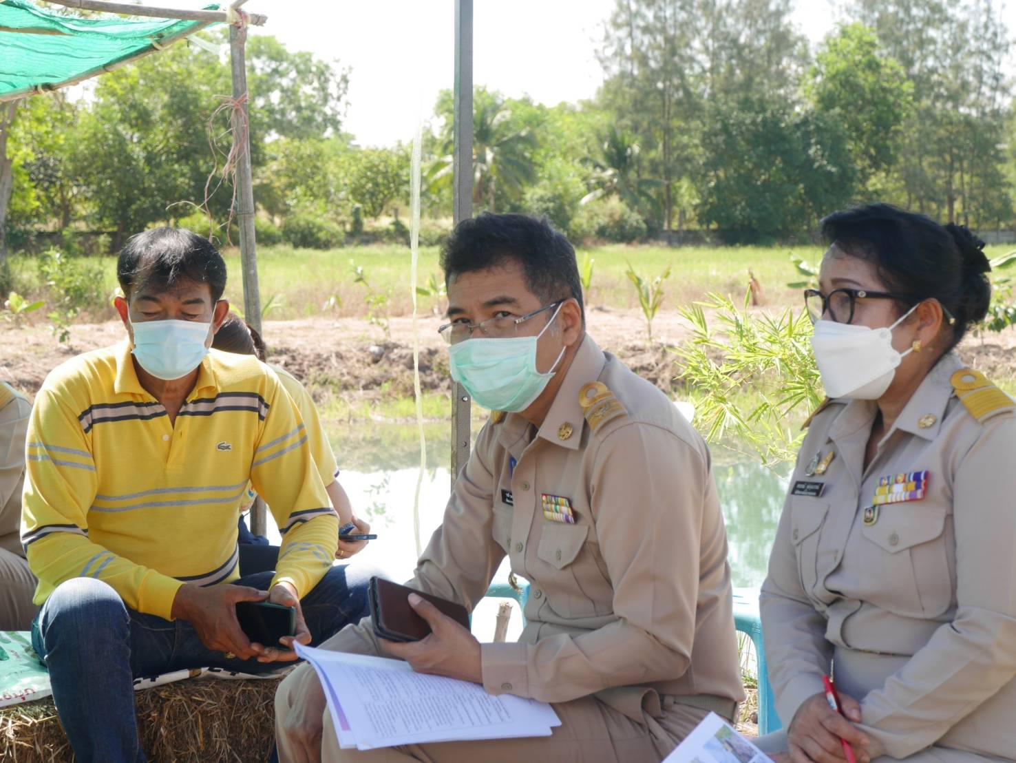 ??พช.นครนายก ร่วมต้อนรับการติดตามโครงการพัฒนาพื้นที่ต้นแบบการพัฒนาคุณภาพชีวิตตามหลักทฤษฎีใหม่ประยุกต์สู่ “โคก หนอง นา โมเดล” ของผู้ตรวจราชการกระทรวงมหาดไทย