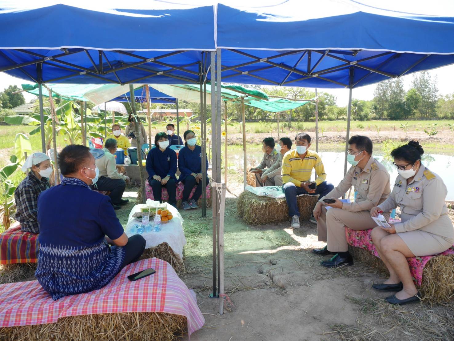 ??พช.นครนายก ร่วมต้อนรับการติดตามโครงการพัฒนาพื้นที่ต้นแบบการพัฒนาคุณภาพชีวิตตามหลักทฤษฎีใหม่ประยุกต์สู่ “โคก หนอง นา โมเดล” ของผู้ตรวจราชการกระทรวงมหาดไทย