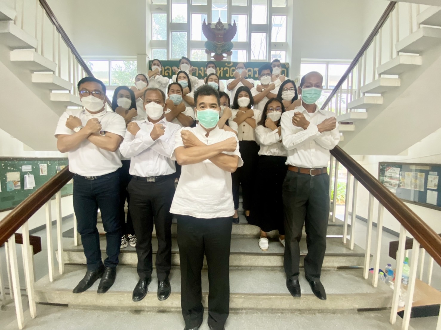 ??‍♂️??‍♂️พช.นครนายก ร่วมประกาศเจตนารมณ์ในการต่อต้านทุจริต ประจำปีงบประมาณ พ.ศ.2565