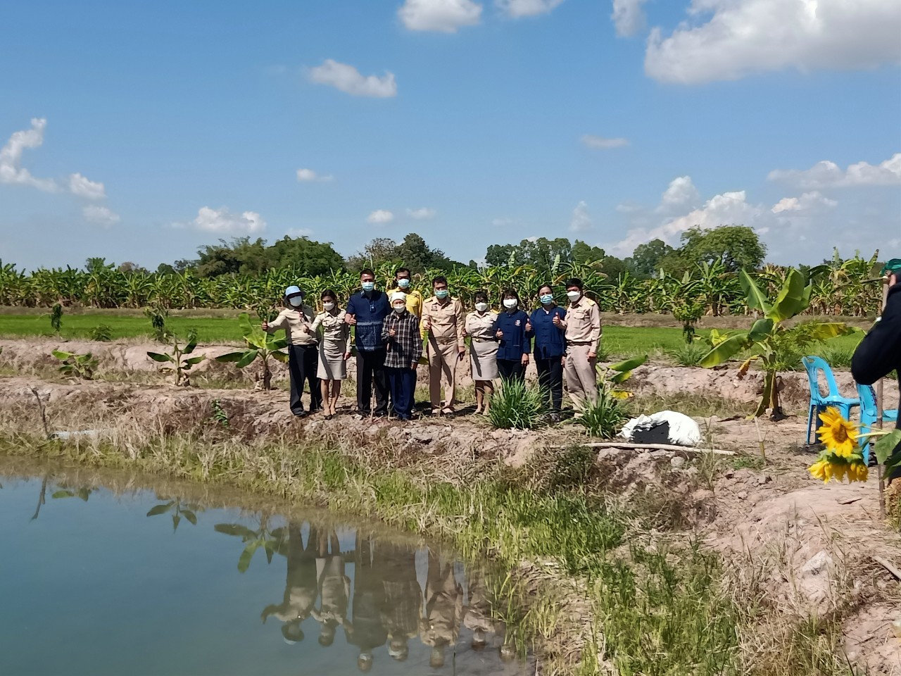 ??พช.นครนายก ร่วมต้อนรับการติดตามโครงการพัฒนาพื้นที่ต้นแบบการพัฒนาคุณภาพชีวิตตามหลักทฤษฎีใหม่ประยุกต์สู่ “โคก หนอง นา โมเดล” ของผู้ตรวจราชการกระทรวงมหาดไทย