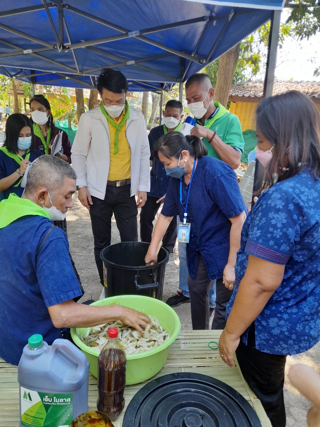 พช. จังหวัดนครนายก ได้เข้าร่วมพิธีเปิดโครงการศึกษาดูงานเชิงปฏิบัติการศูนย์การเรียนรู้ โคก หนอง นา โมเดลต้นแบบ ณ วัดดงละคร จังหวัดนครนายก