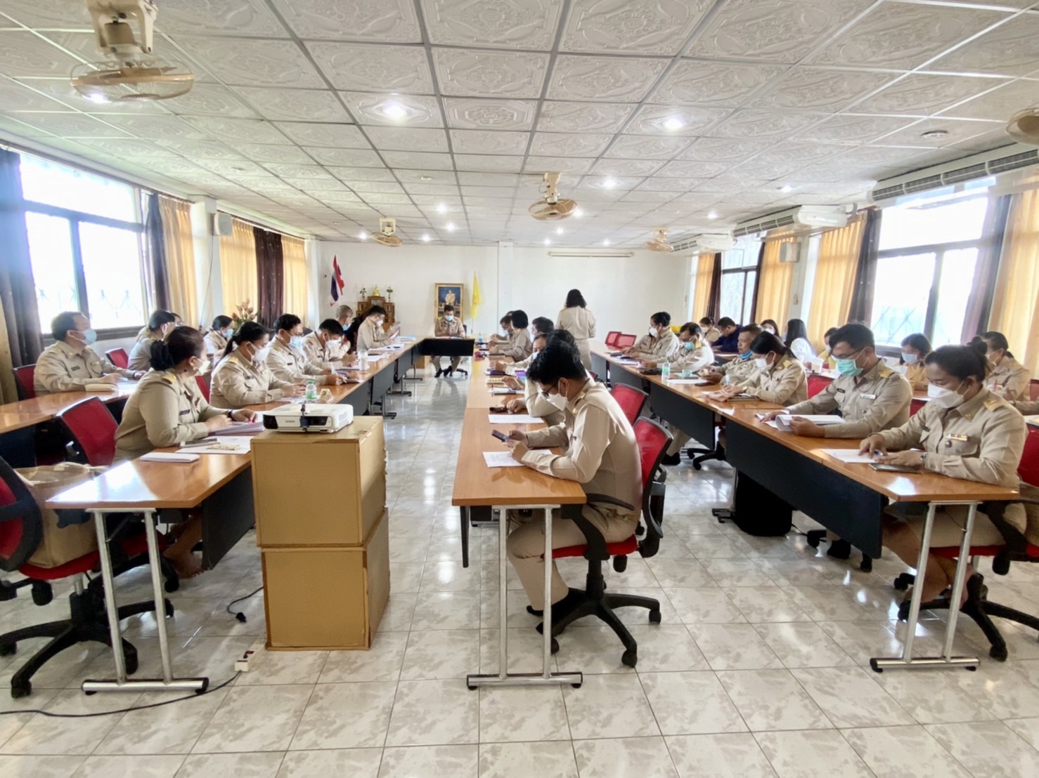 ??พช.นครนายก ประชุมผู้อำนวยการกลุ่มงาน พัฒนาการอำเภอ นักวิชาการพัฒนาชุมชน และเจ้าหน้าที่สำนักงานพัฒนาชุมชนจังหวัดนครนายก ครั้งที่ 2/2565