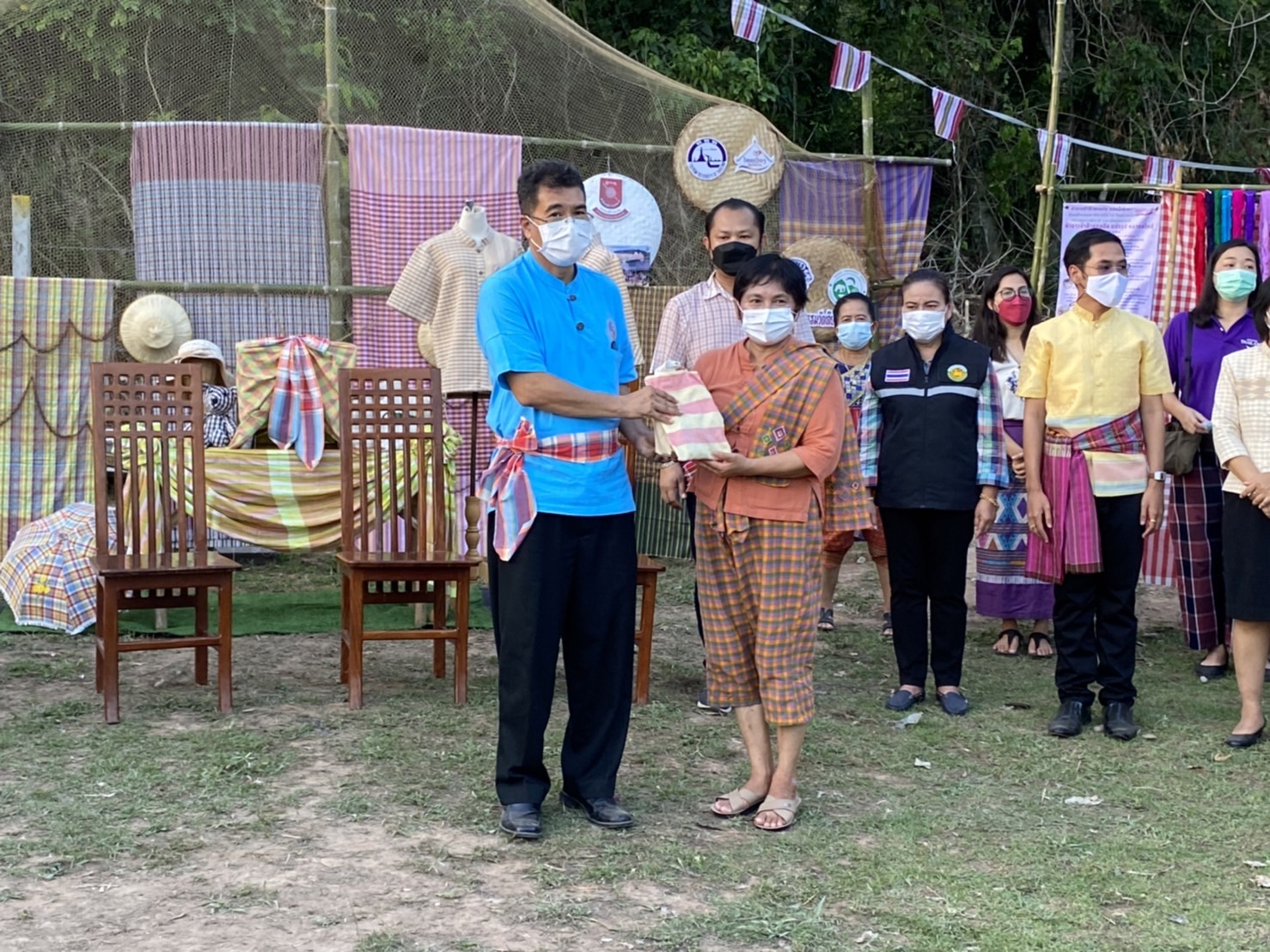 ??พช.นครนายก ร่วมงานเทศกาล นุ่งขะม้า พาดผ้า ยลวิถีถิ่น ลาวเวียง