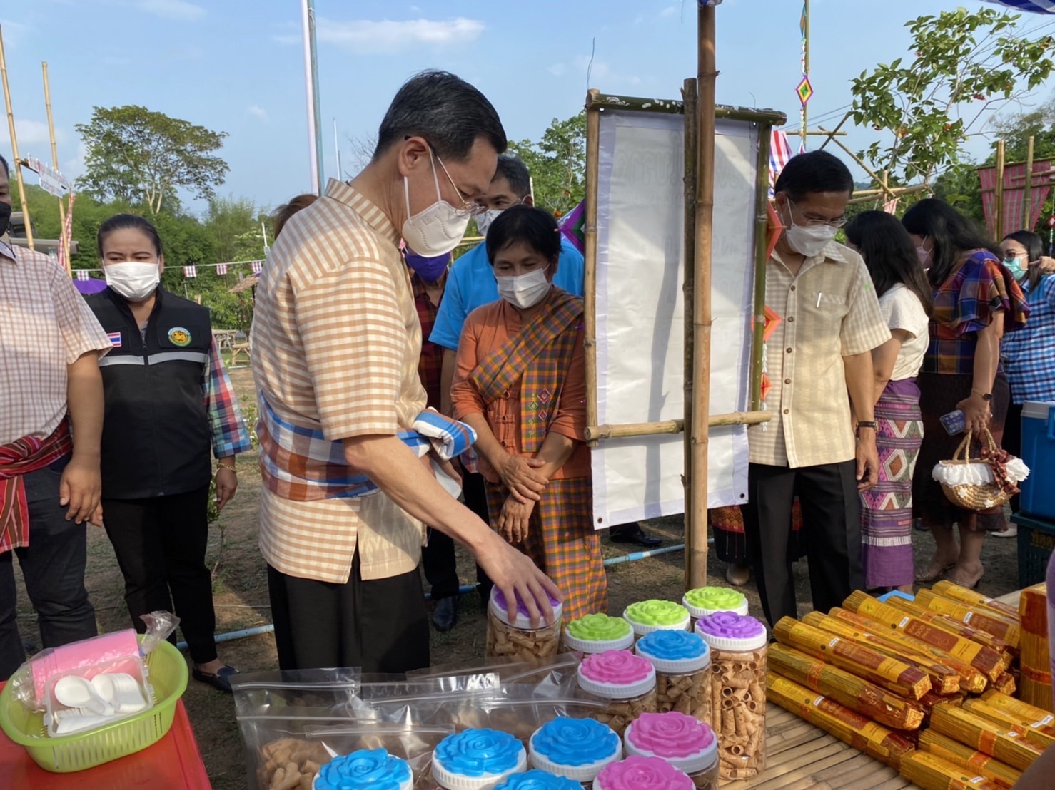 ??พช.นครนายก ร่วมงานเทศกาล นุ่งขะม้า พาดผ้า ยลวิถีถิ่น ลาวเวียง