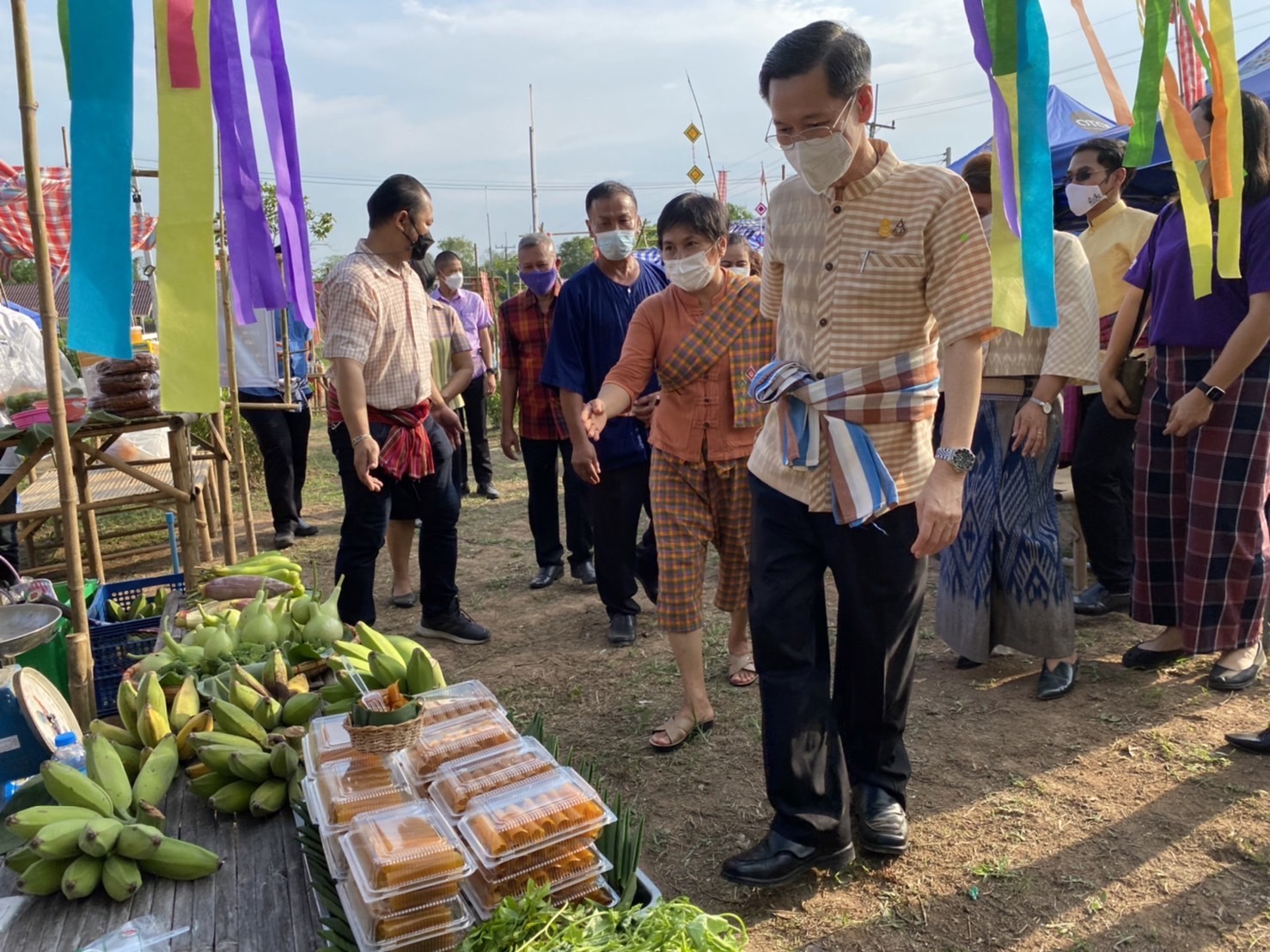 ??พช.นครนายก ร่วมงานเทศกาล นุ่งขะม้า พาดผ้า ยลวิถีถิ่น ลาวเวียง