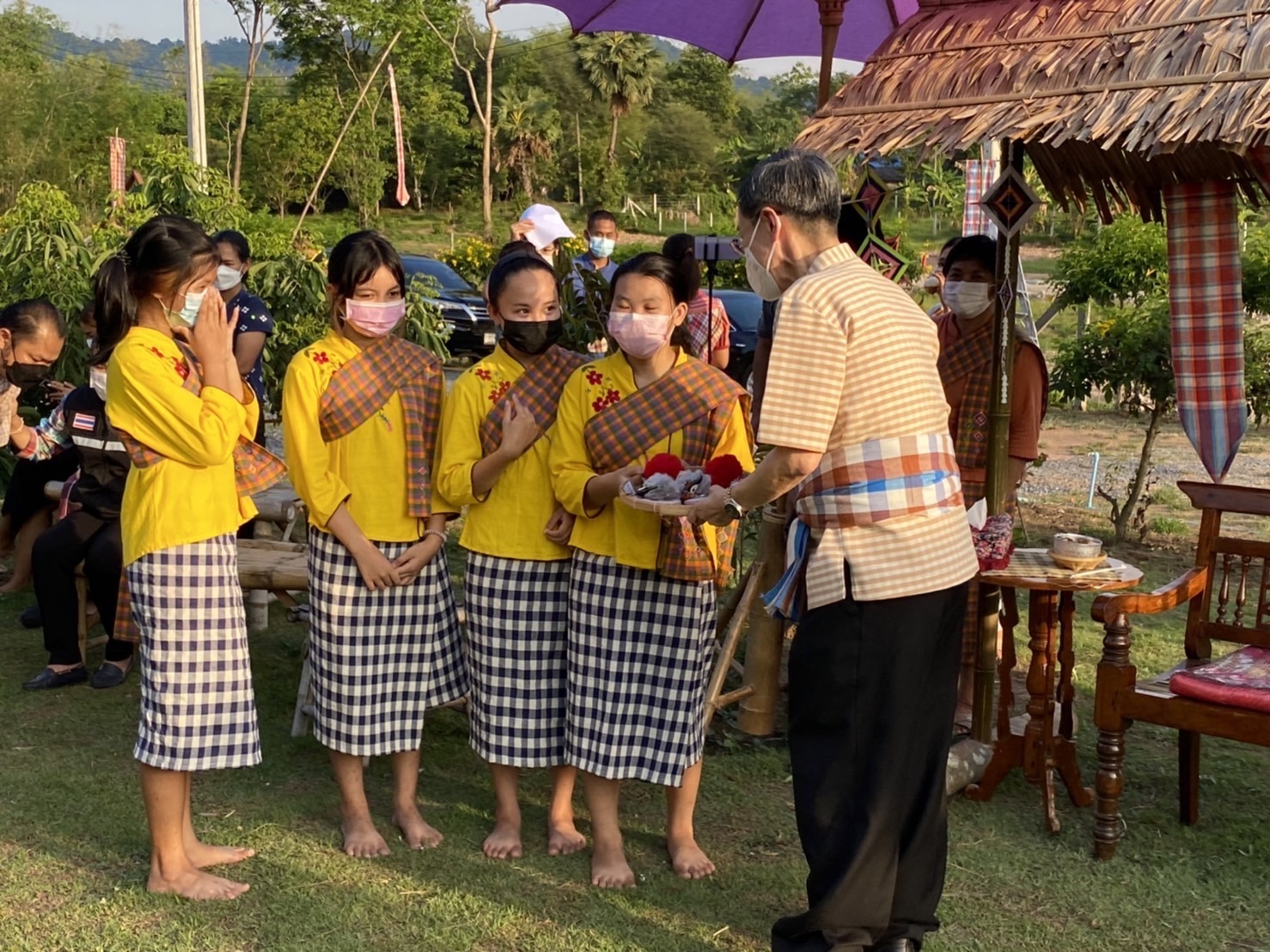 ??พช.นครนายก ร่วมงานเทศกาล นุ่งขะม้า พาดผ้า ยลวิถีถิ่น ลาวเวียง