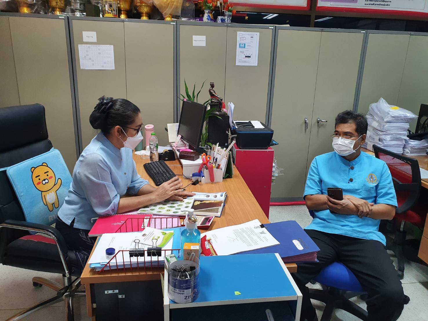 ? พช.นครนายก ออกติดตามและให้กำลังใจทีมงานพัฒนาชุมชนอำเภอ ในการขับเคลื่อนขจัดความยากจนและพัฒนาคนทุกช่วงวัยอย่างยั่งยืน ฯ ?