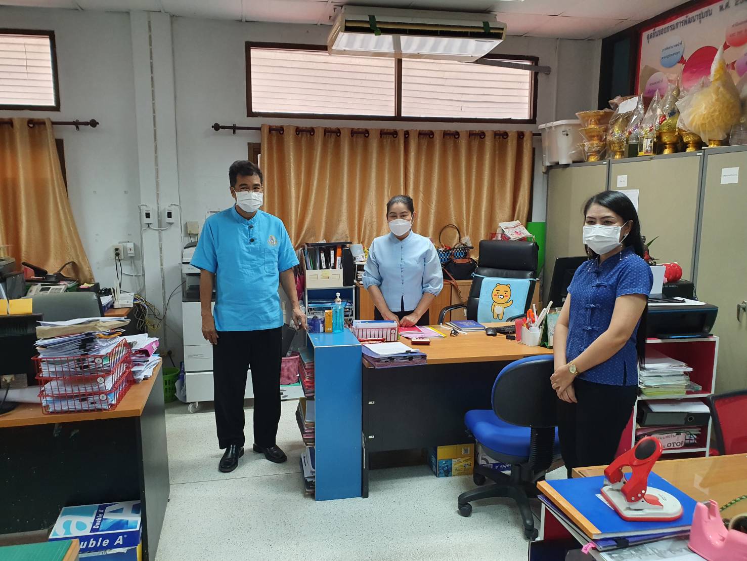 ? พช.นครนายก ออกติดตามและให้กำลังใจทีมงานพัฒนาชุมชนอำเภอ ในการขับเคลื่อนขจัดความยากจนและพัฒนาคนทุกช่วงวัยอย่างยั่งยืน ฯ ?