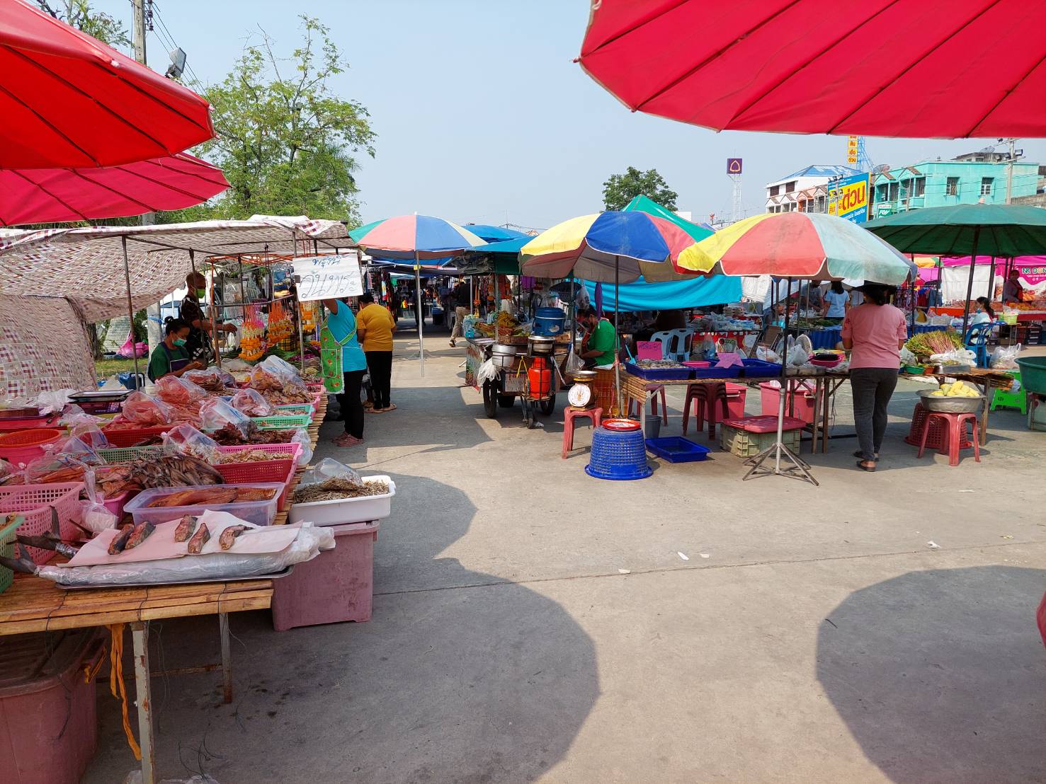 ตรวจติดตามการจัดตลาดนัดประชารัฐไทยยิ้มได้ ตามนโยบายของรัฐบาลในการส่งเสริมธุรกิจชุมชนฐานราก