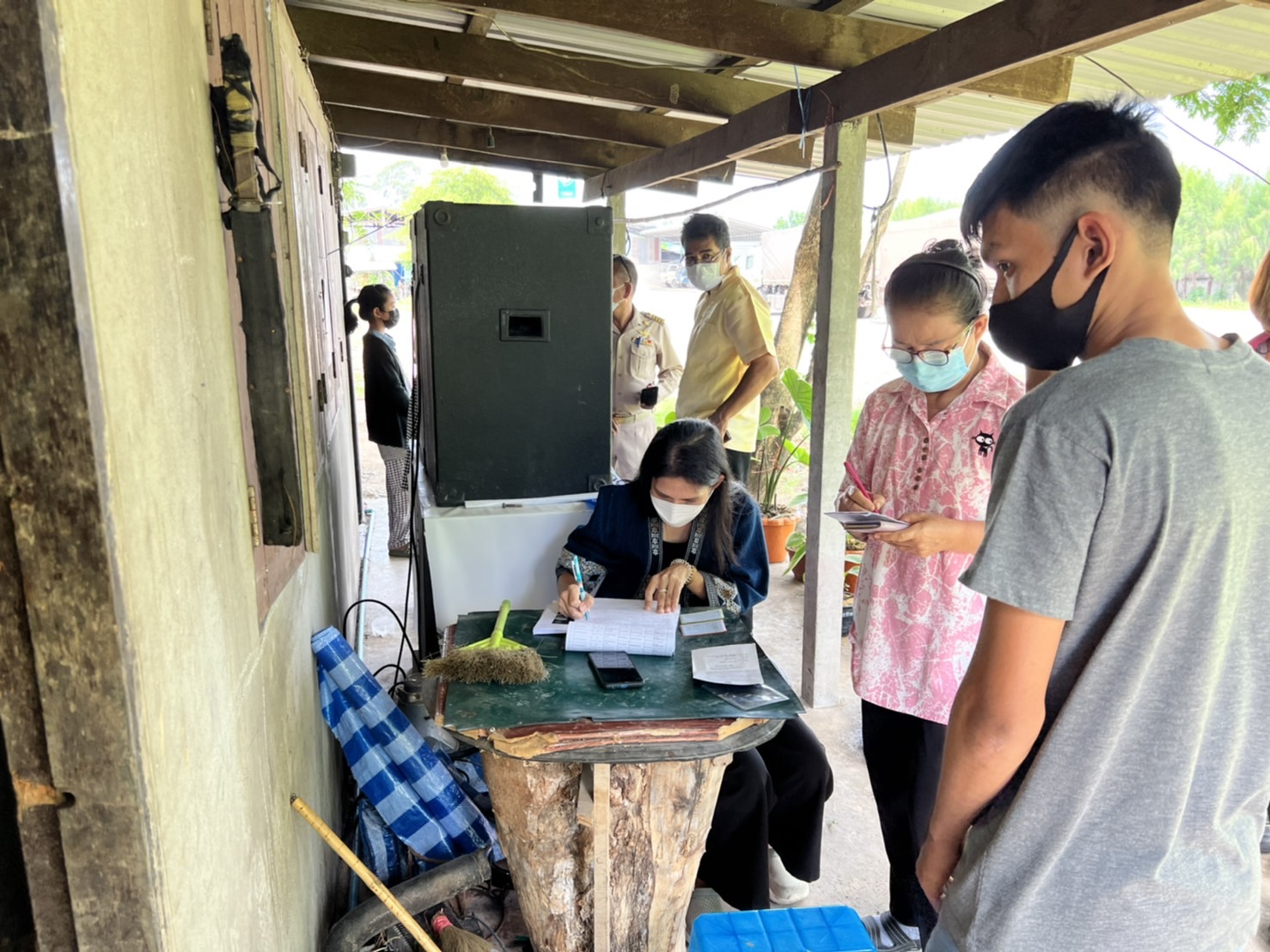 ? พช.นครนายก ออกติดตามและให้กำลังใจทีมงานพัฒนาชุมชนอำเภอ ในการขับเคลื่อนขจัดความยากจนและพัฒนาคนทุกช่วงวัยอย่างยั่งยืน ฯ ?