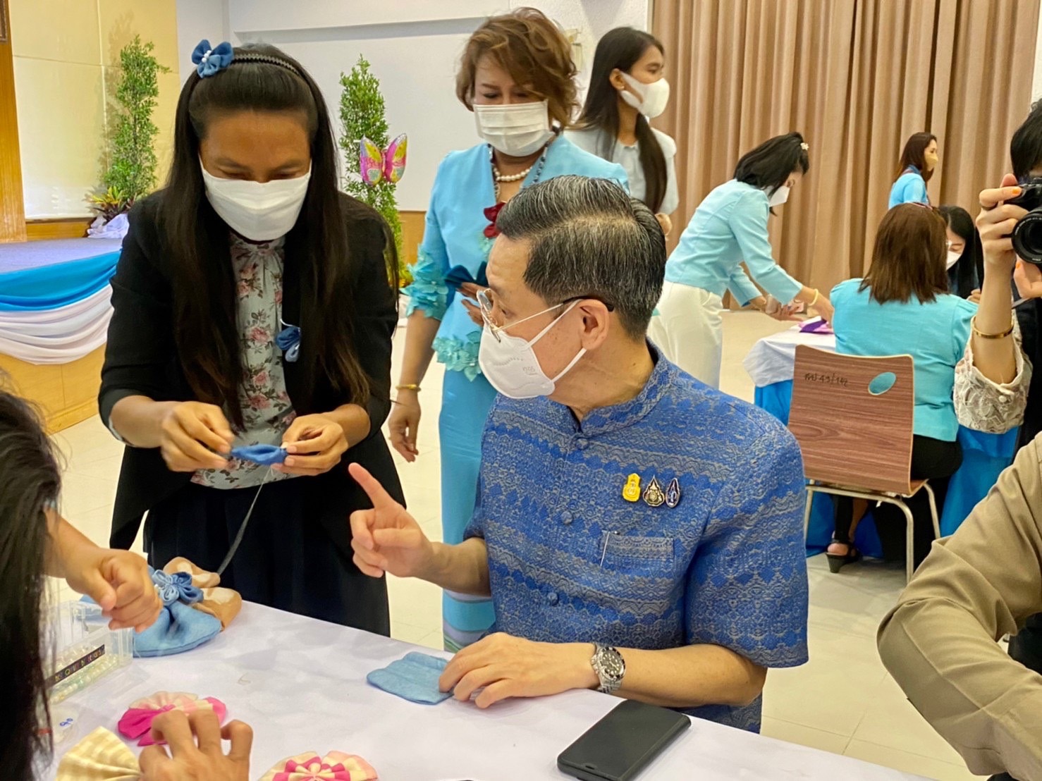 ?? พช.นครนายก ร่วมแถลงข่าวกิจกรรมประดิษฐ์ผีเสื้อ จากผ้าตามอัตลักษณ์ของจังหวัดนครนายก รวมใจแสดงพลังแห่งความจงรักภักดี เพื่อนำไปประดับนิทรรศการเฉลิมพระเกียรติ สมเด็จพระนางเจ้าสิริกิต์ พระบรมราชินีนาถ พระบรมราชชนนีพันปีหลวง เนื่องในโอกาสมหามงคลเฉลิมพระชนมพรรษา 90 พรรษา 12 สิงหาคม 2565