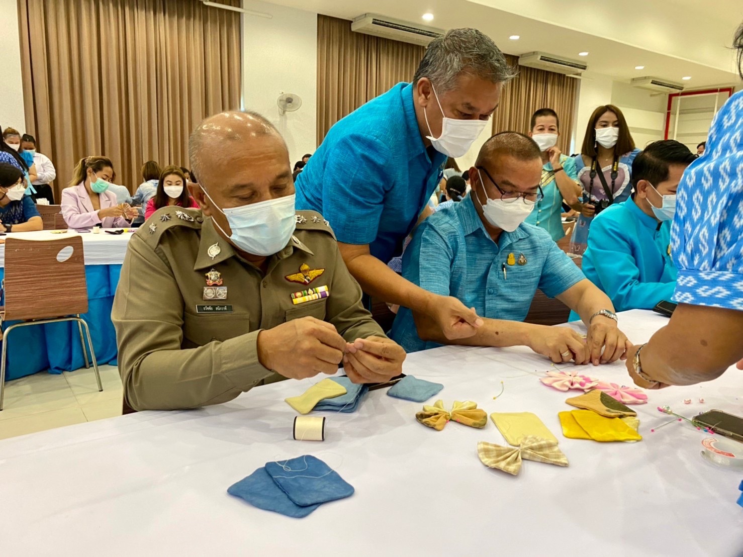 ?? พช.นครนายก ร่วมแถลงข่าวกิจกรรมประดิษฐ์ผีเสื้อ จากผ้าตามอัตลักษณ์ของจังหวัดนครนายก รวมใจแสดงพลังแห่งความจงรักภักดี เพื่อนำไปประดับนิทรรศการเฉลิมพระเกียรติ สมเด็จพระนางเจ้าสิริกิต์ พระบรมราชินีนาถ พระบรมราชชนนีพันปีหลวง เนื่องในโอกาสมหามงคลเฉลิมพระชนมพรรษา 90 พรรษา 12 สิงหาคม 2565