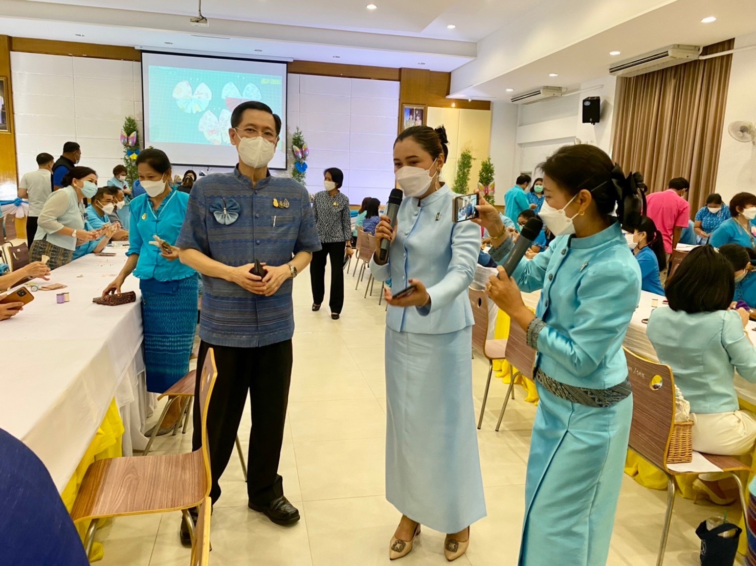 ?? พช.นครนายก ร่วมแถลงข่าวกิจกรรมประดิษฐ์ผีเสื้อ จากผ้าตามอัตลักษณ์ของจังหวัดนครนายก รวมใจแสดงพลังแห่งความจงรักภักดี เพื่อนำไปประดับนิทรรศการเฉลิมพระเกียรติ สมเด็จพระนางเจ้าสิริกิต์ พระบรมราชินีนาถ พระบรมราชชนนีพันปีหลวง เนื่องในโอกาสมหามงคลเฉลิมพระชนมพรรษา 90 พรรษา 12 สิงหาคม 2565