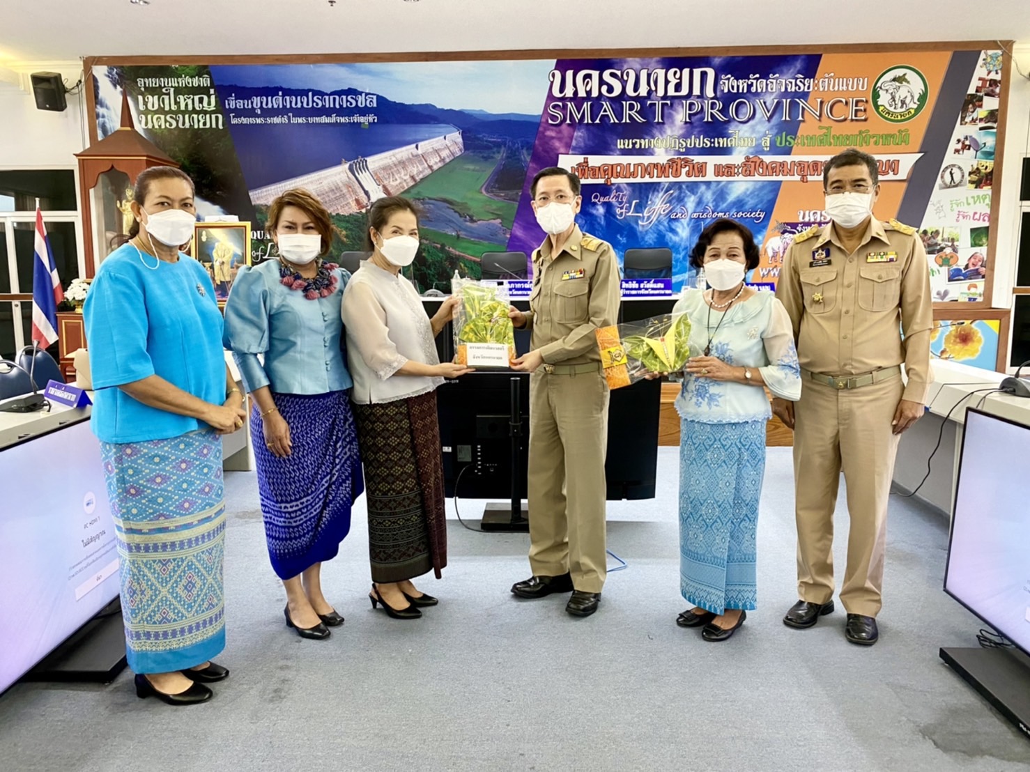 ?? พช.นครนายก นำส่ง “ผีเสื้อแห่งความจงรักภักดี” เพื่อนำไปประกวดระดับจังหวัด ??