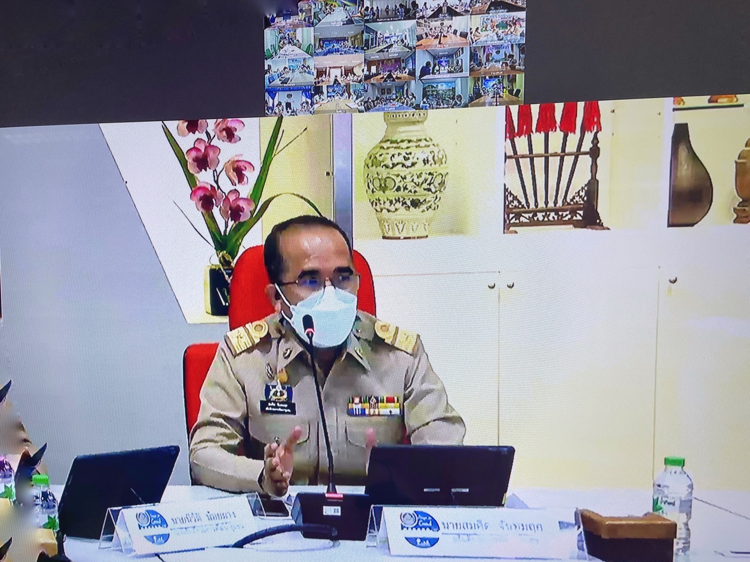 ?? พช.นครนายก ร่วมรับฟังการประชุมกรมการพัฒนาชุมชน ครั้งที่ 5 / 2565 ผ่านระบบ Video Conference