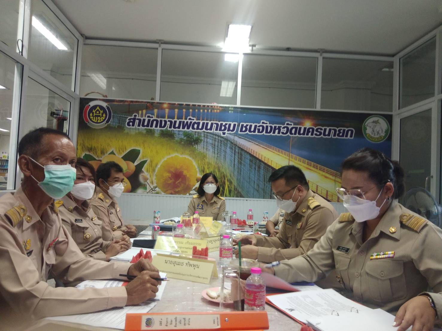 ?? พช.นครนายก เสนอผลงานโครงการพัฒนาชุมชนใสสะอาด ประจำปี 2565 เขตตรวจราชการที่ 9