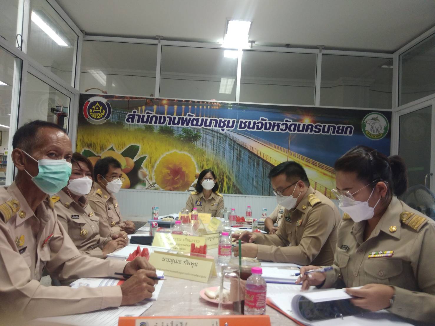 ?? พช.นครนายก เสนอผลงานโครงการพัฒนาชุมชนใสสะอาด ประจำปี 2565 เขตตรวจราชการที่ 9