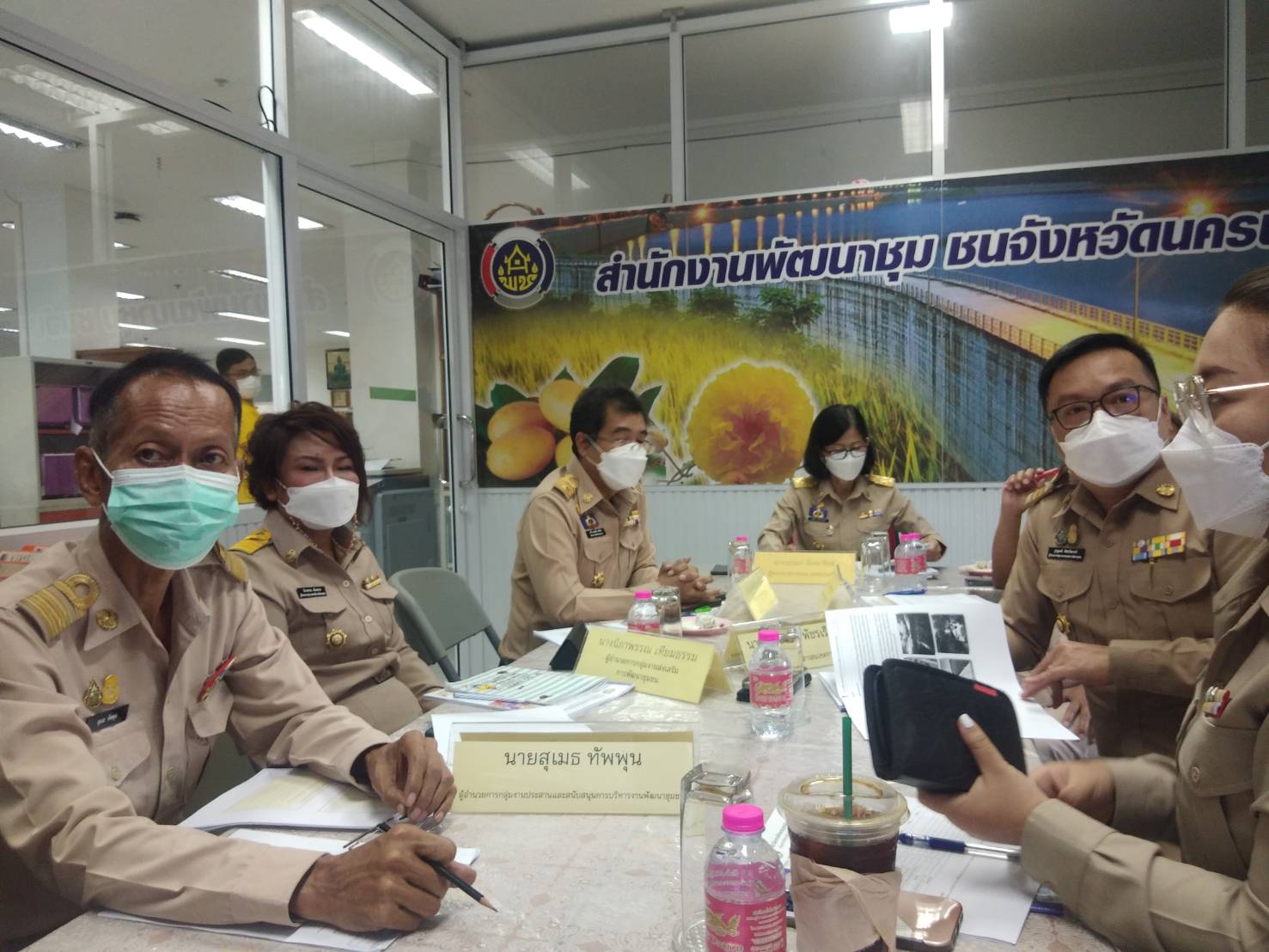 ?? พช.นครนายก เสนอผลงานโครงการพัฒนาชุมชนใสสะอาด ประจำปี 2565 เขตตรวจราชการที่ 9