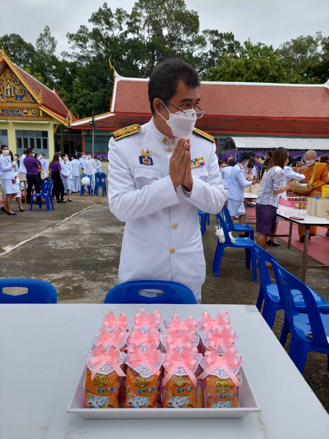 ??พช. นครนายก ร่วมทำบุญตักบาตร เพื่อถวายเป็นพระกุศล เนื่องในโอกาสวันคล้ายวันประสูติ พระเจ้าวรวงศ์เธอ พระองค์เจ้าโสมสวลี กรมหมื่นสุทธนารีนาถ