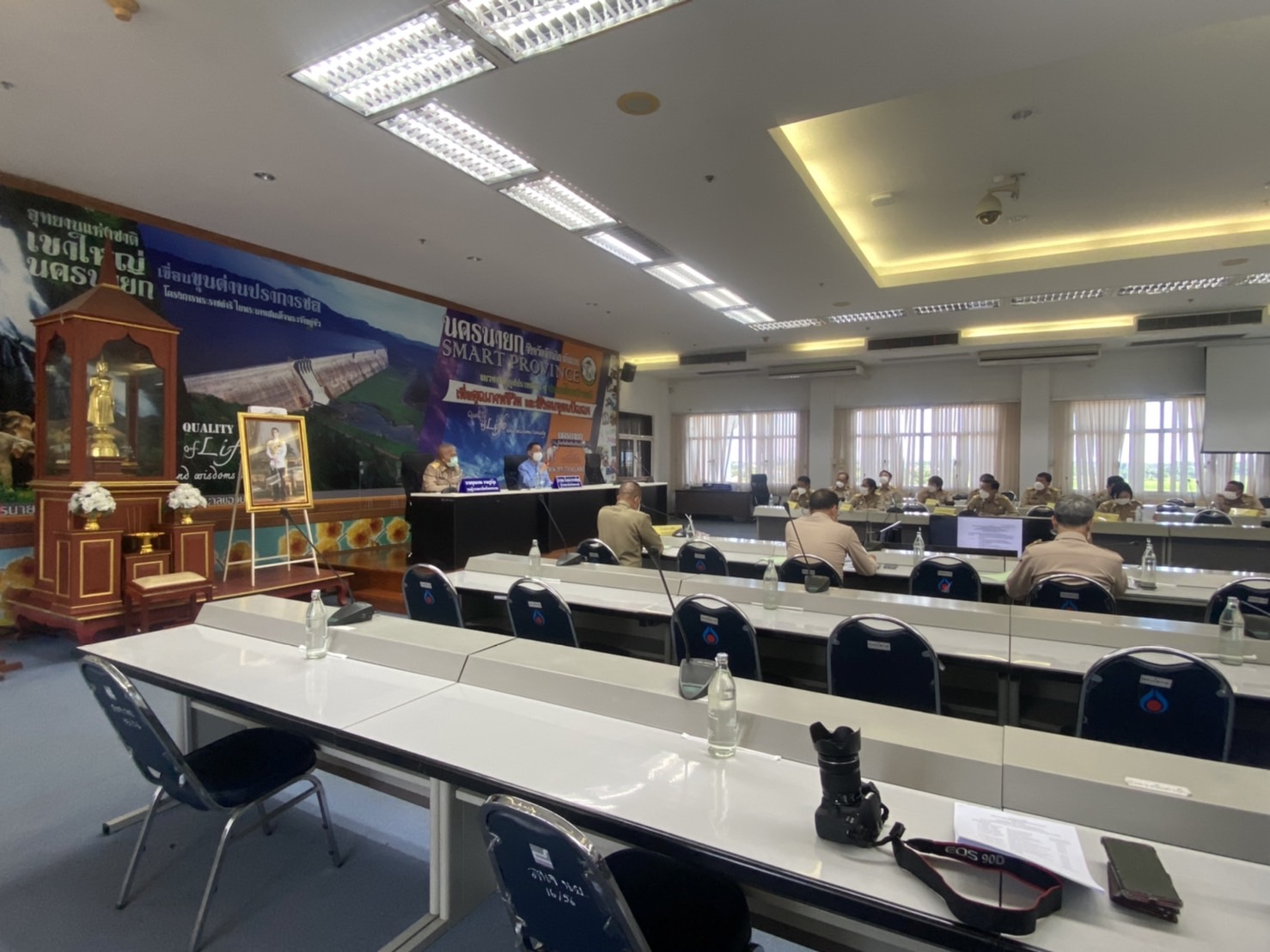 ?? พช.นครนายก เข้าร่วมประชุมหัวหน้าส่วนราชการ หัวหน้าหน่วยงานรัฐวิสาหกิจ ในสังกัดกระทรวงมหาดไทย ประจำจังหวัดนครนายก ครั้งที่ 6/2565