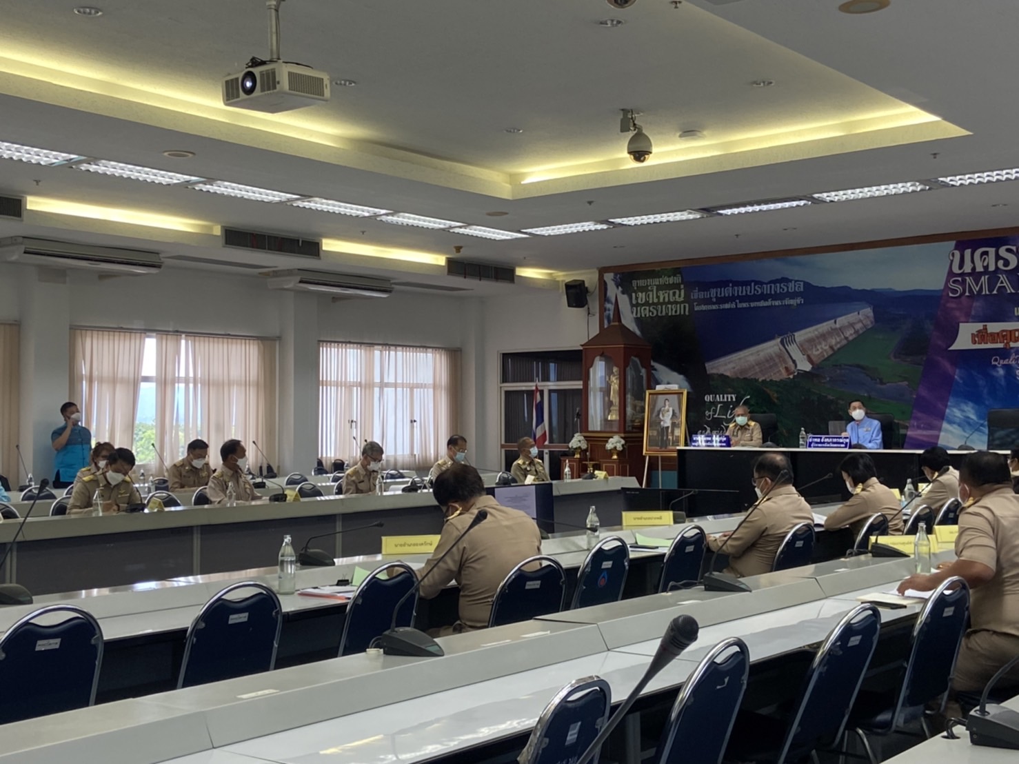 ?? พช.นครนายก เข้าร่วมประชุมหัวหน้าส่วนราชการ หัวหน้าหน่วยงานรัฐวิสาหกิจ ในสังกัดกระทรวงมหาดไทย ประจำจังหวัดนครนายก ครั้งที่ 6/2565