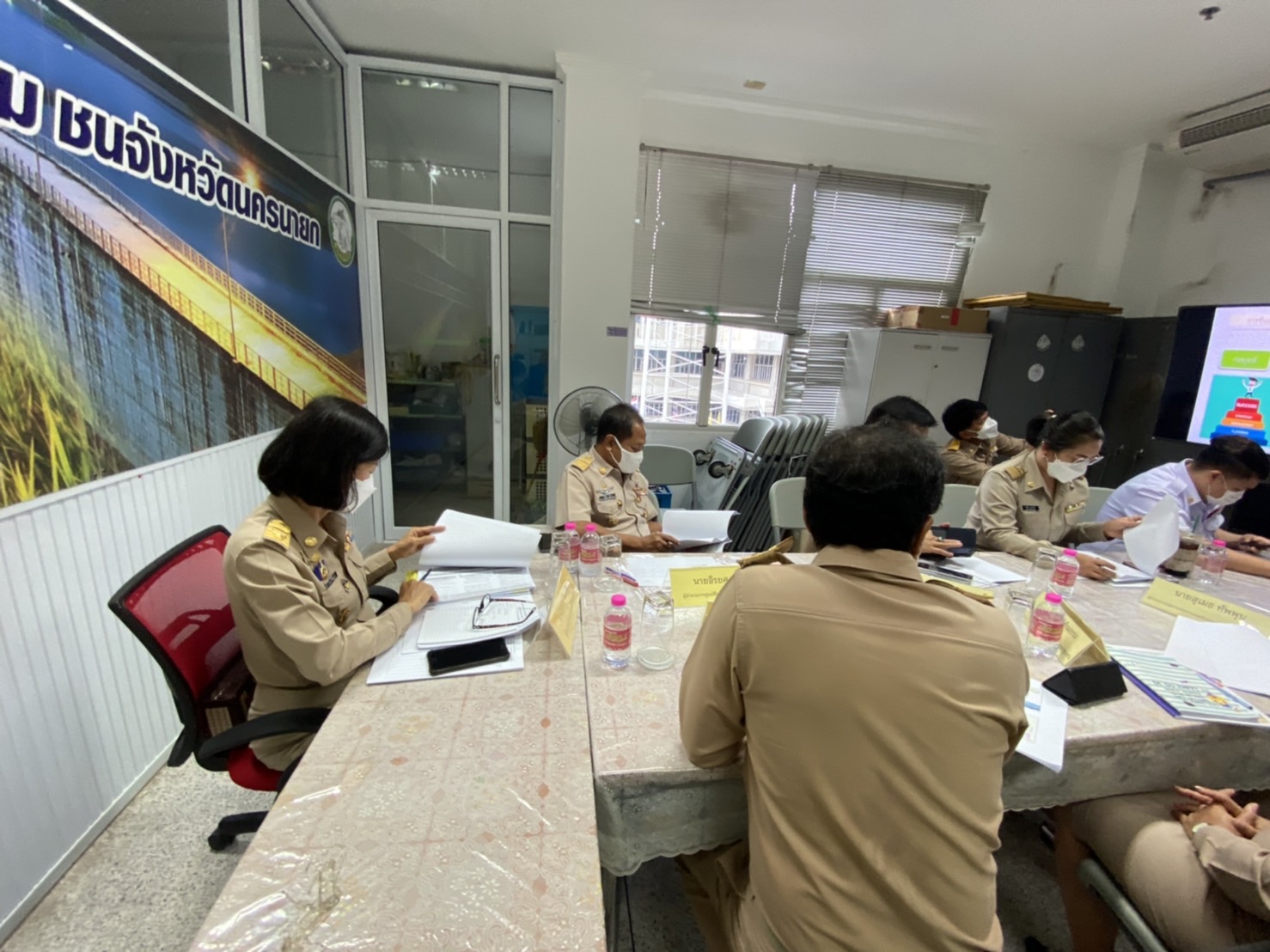 ?? พช.นครนายก เสนอผลงานโครงการพัฒนาชุมชนใสสะอาด ประจำปี 2565 เขตตรวจราชการที่ 9