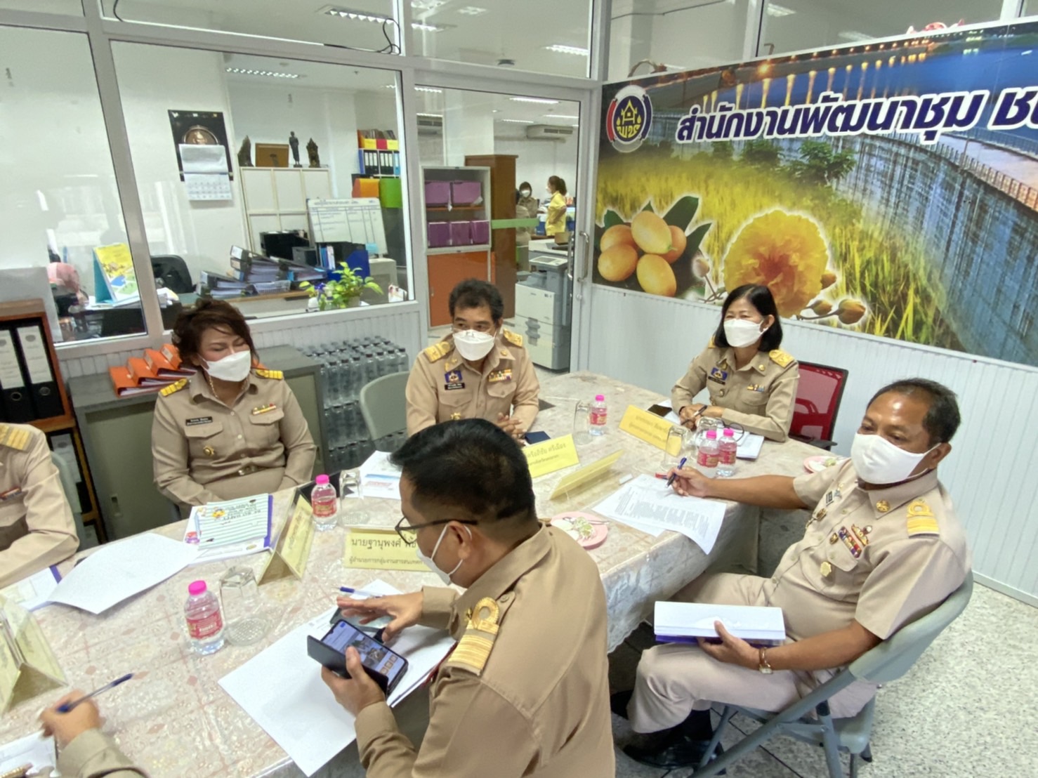 ?? พช.นครนายก เสนอผลงานโครงการพัฒนาชุมชนใสสะอาด ประจำปี 2565 เขตตรวจราชการที่ 9