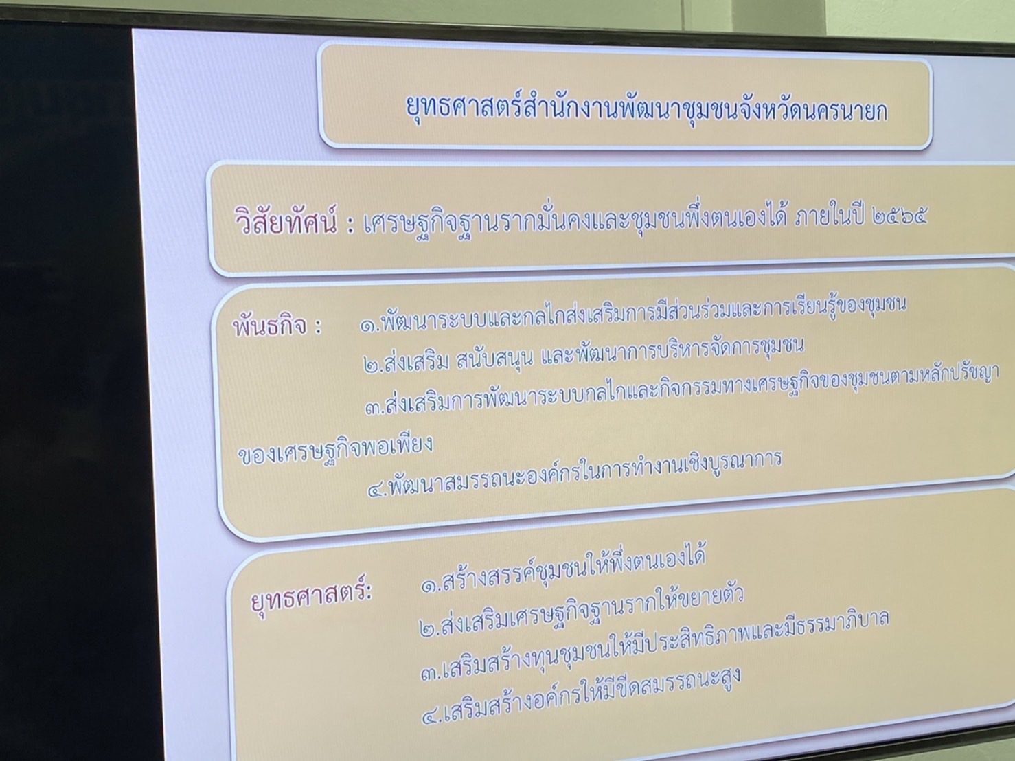 ?? พช.นครนายก เสนอผลงานโครงการพัฒนาชุมชนใสสะอาด ประจำปี 2565 เขตตรวจราชการที่ 9
