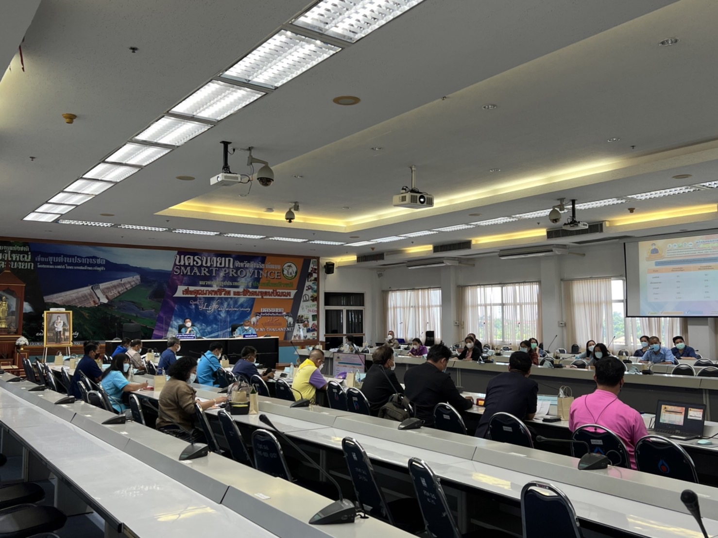 ??พช.นครนายก ประชุมการขับเคลื่อนศูนย์อำนวยการขจัดความยากจนและพัฒนาคนทุกช่วงวัยอย่างยั่งยืนตามหลักปรัชญาของเศรษฐกิจพอเพียงจังหวัดนครนายก (ศจพ.จ.) ครั้งที่ 2/2565