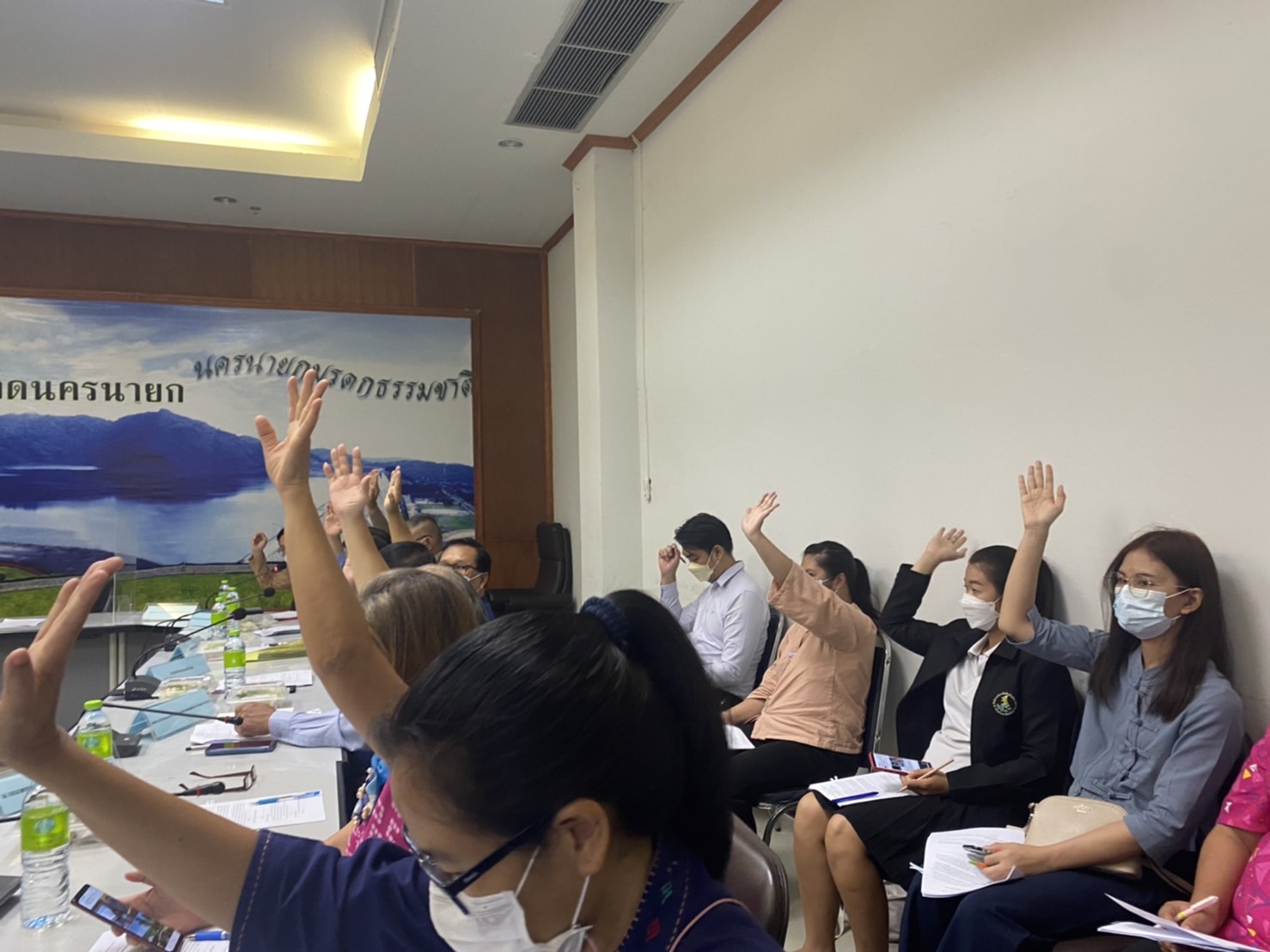 ??พช.นครนายก ประชุมคณะทำงานบริหารการจัดเก็บข้อมูลความจำเป็นพื้นฐาน (จปฐ.) ระดับจังหวัด ปี 2565