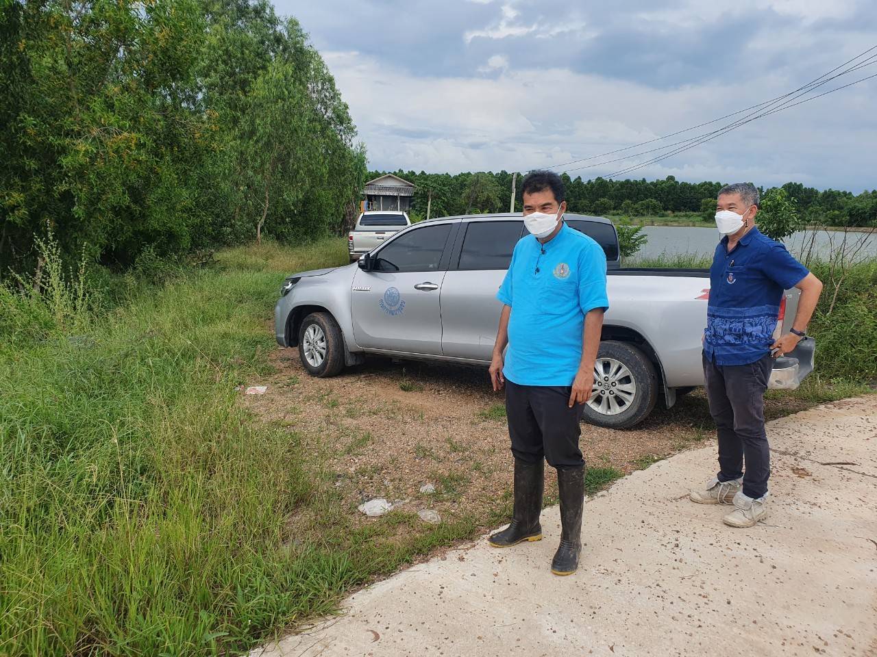 พช.นครนายก ลงพื้นที่ตรวจสอบพื้นที่ทุ่งบางกระชา โครงการสถาบันพัฒนาเศรษฐกิจพอเพียง กรมการพัฒนาชุมชน