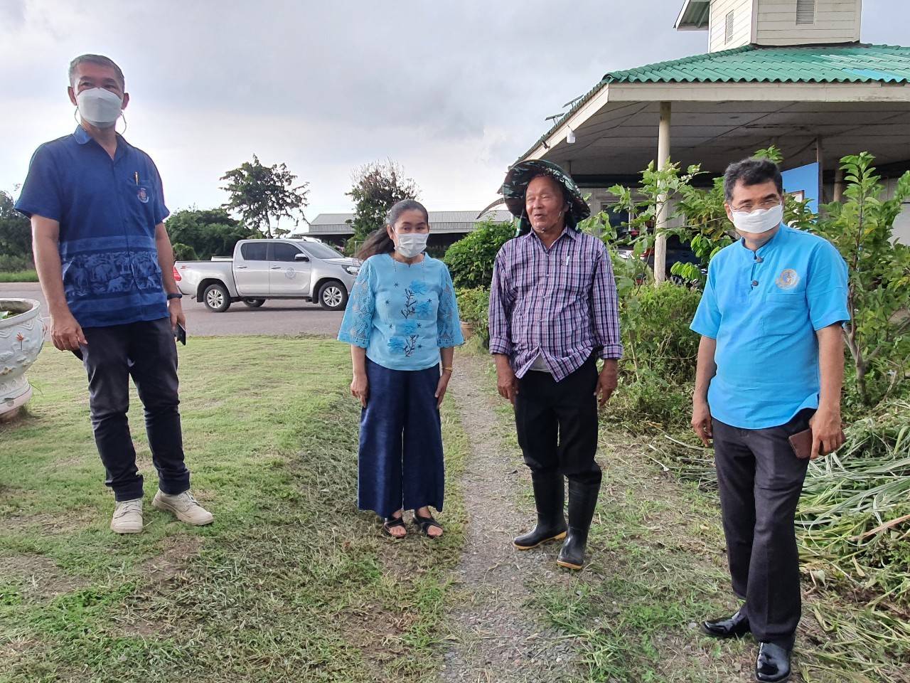 พช.นครนายก ลงพื้นที่ตรวจสอบพื้นที่ทุ่งบางกระชา โครงการสถาบันพัฒนาเศรษฐกิจพอเพียง กรมการพัฒนาชุมชน