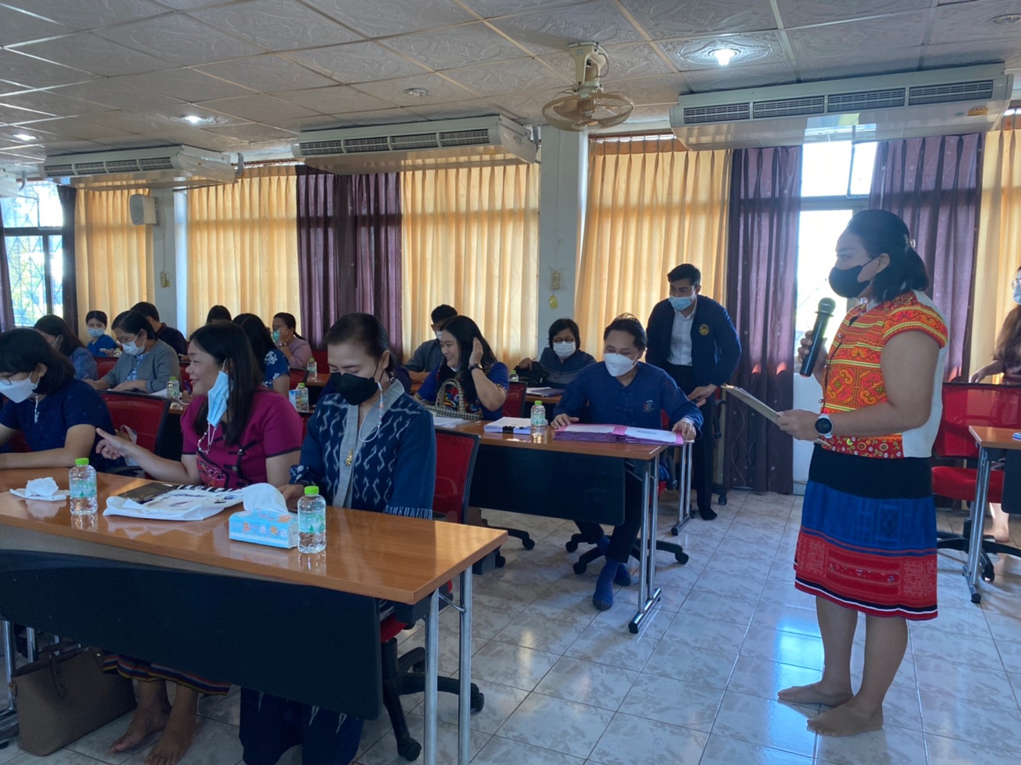 พช.นครนายกจัดประชุมเจ้าหน้าที่พัฒนาชุมชนเพื่อมอบนโยบายและแนวทางการดำเนินงานพัฒนาชุมชน ประจำปีงบประมาณ พ.ศ. 2566