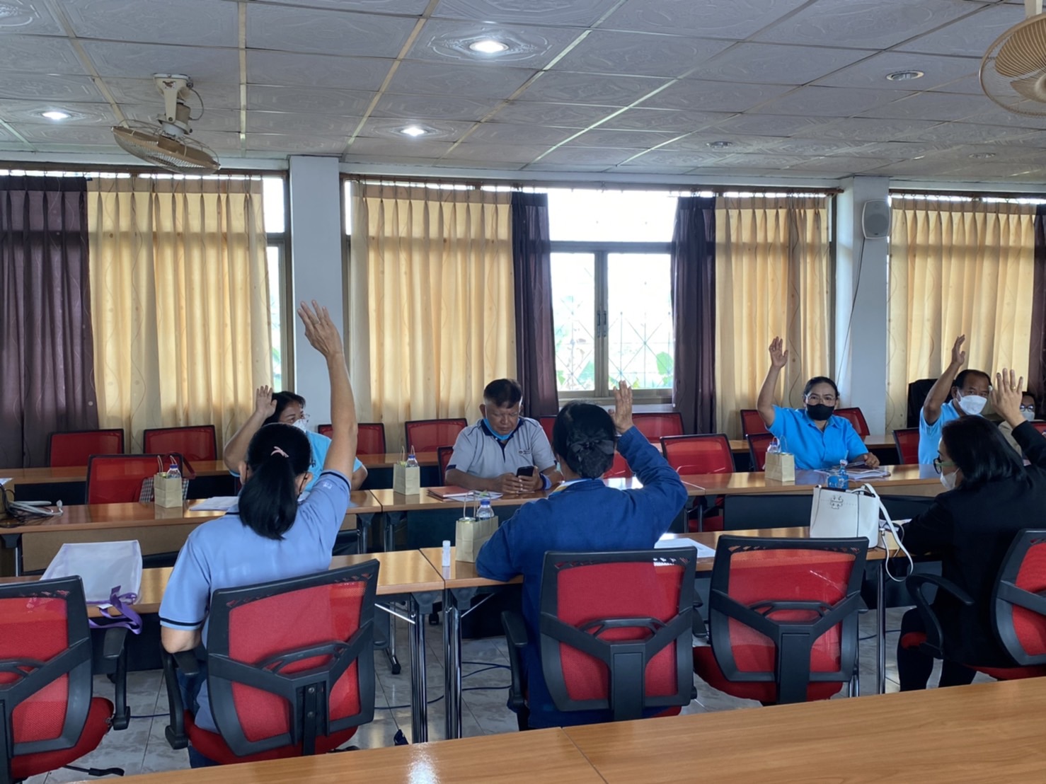 เครือข่ายกองทุนแม่ของแผ่นดินจังหวัดนครนายก ประชุมจัดทำแผนการขับเคลื่อนงานตามภารกิจประจำปีงบประมาณ พ.ศ. 2566