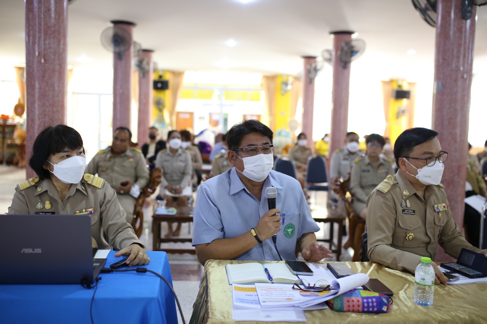 พช. นครนายก นำโดยนายวิลาศ บุญโต พัฒนาการจังหวัดนครนายก และอำเภอเมืองนครนายก นำโดยนายกองโทอิสรา สุขแจ่มใส นายอำเภอเมืองนครนายก ร่วมลงพื้นที่ตรวจราชการแบบบูรณาการ เพื่อติดตามการดำเนินการในภารกิจต่างๆที่สำคัญตามนโยบายรัฐบาลในพื้นที่จังหวัดนครนายก